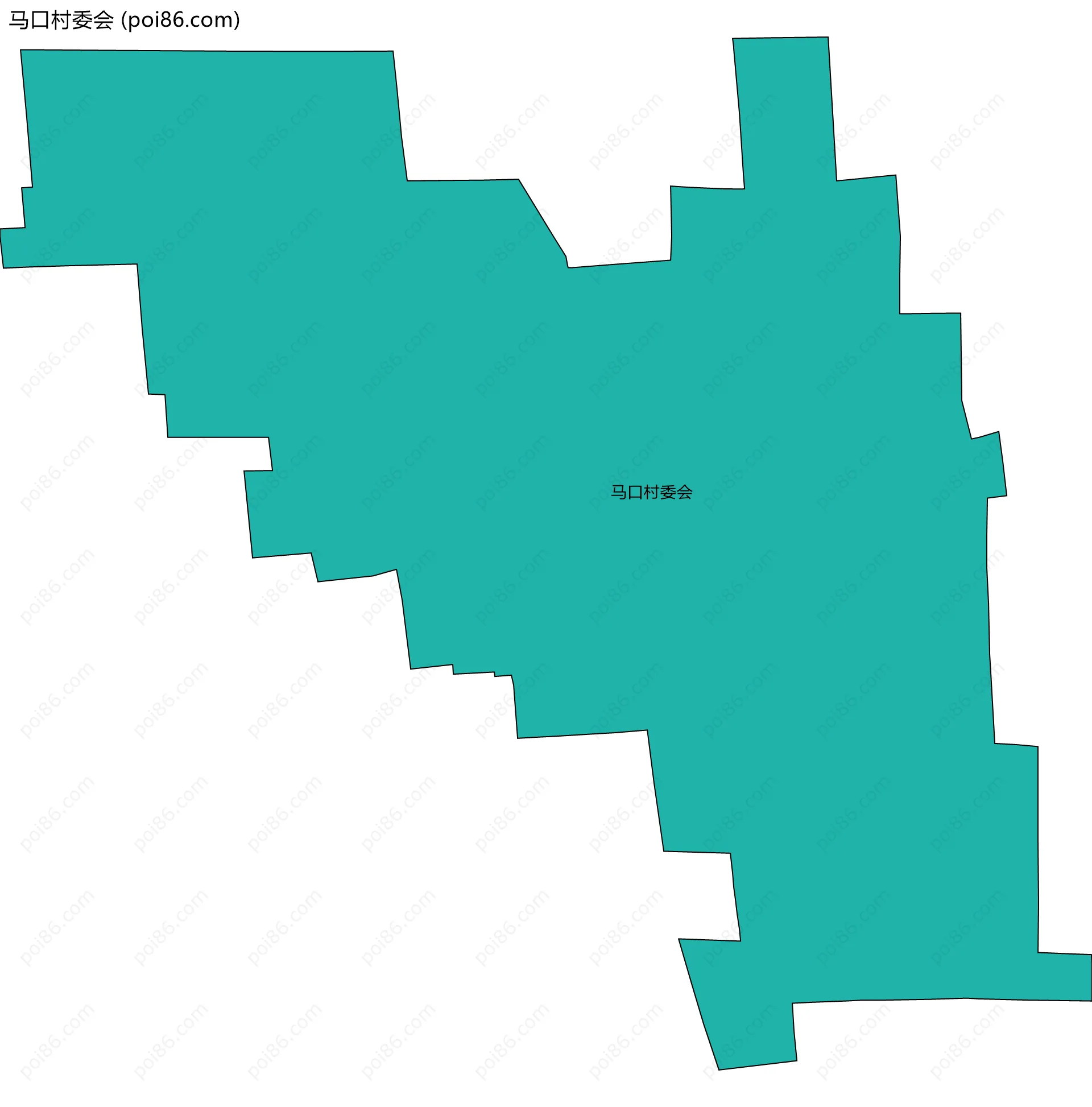 马口村委会边界地图