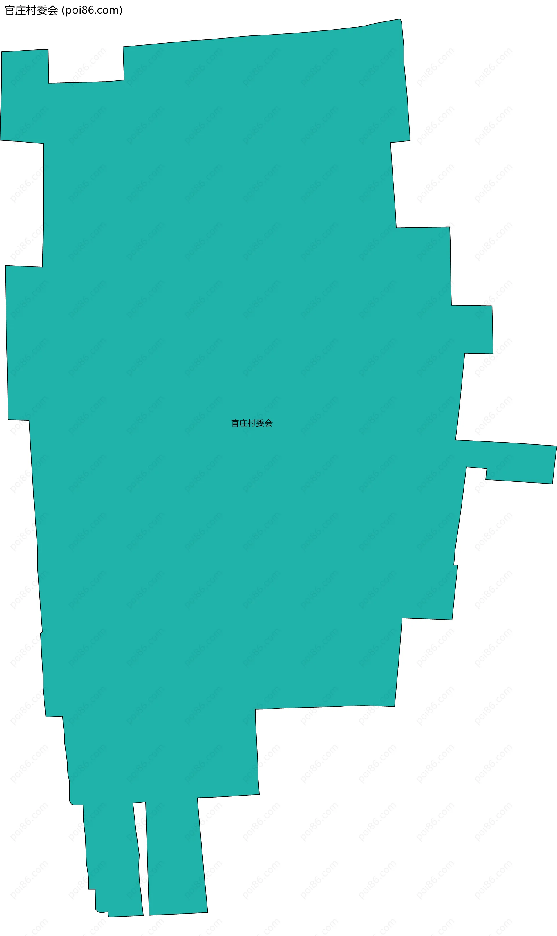 官庄村委会边界地图