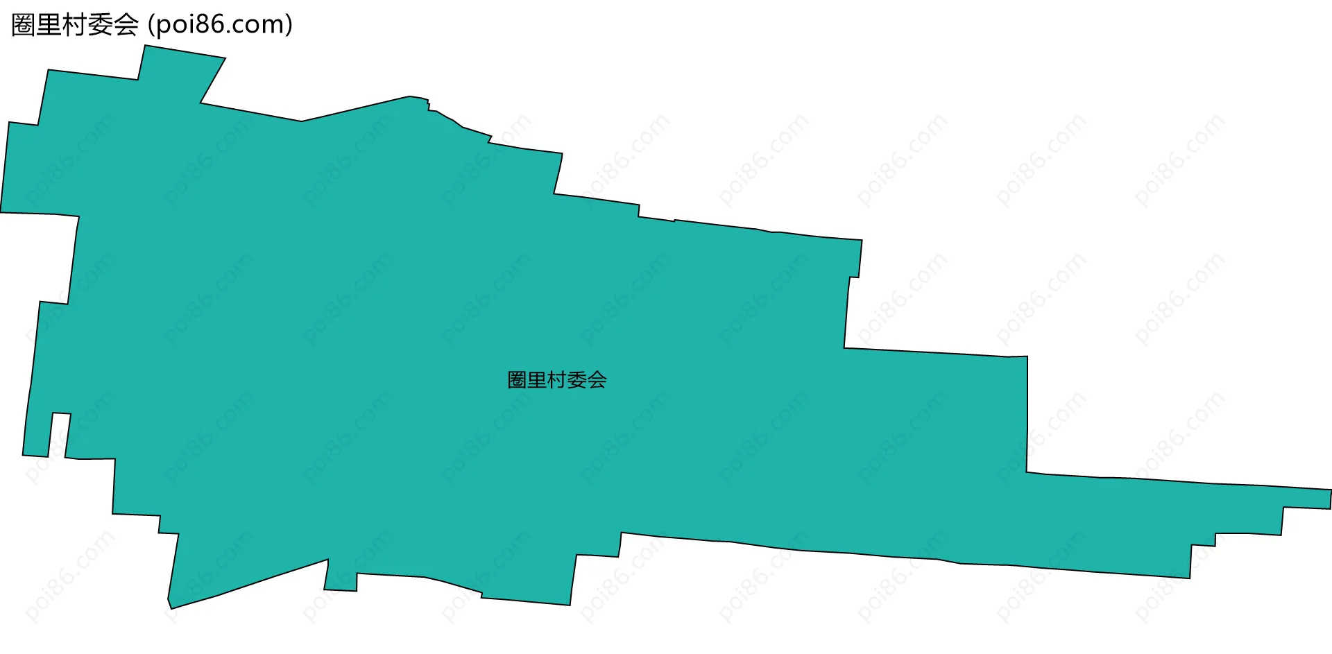 圈里村委会边界地图