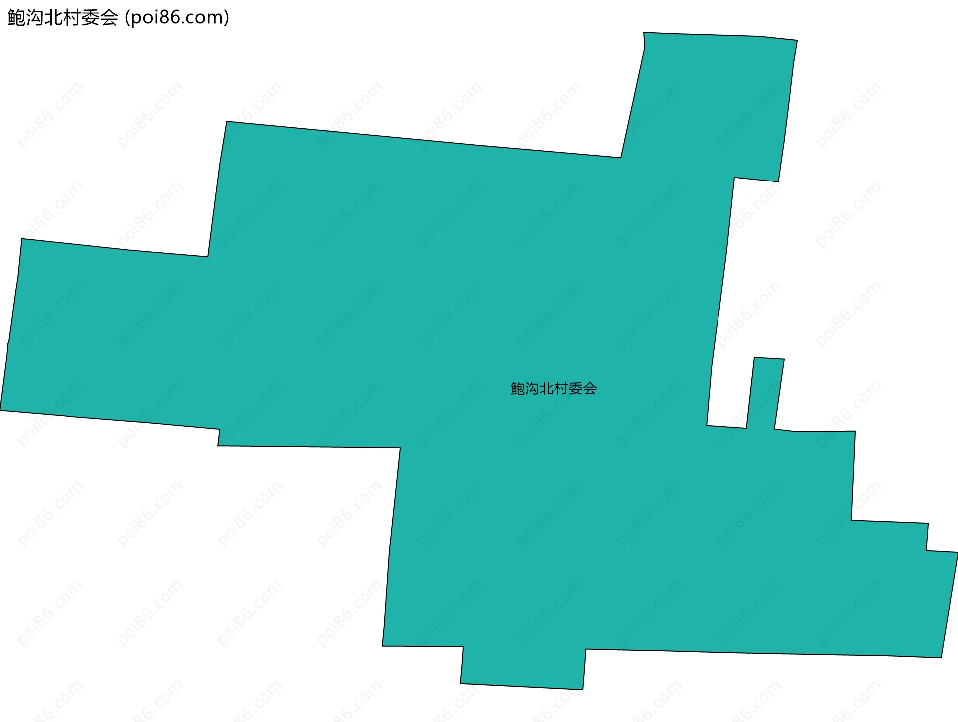 鲍沟北村委会边界地图