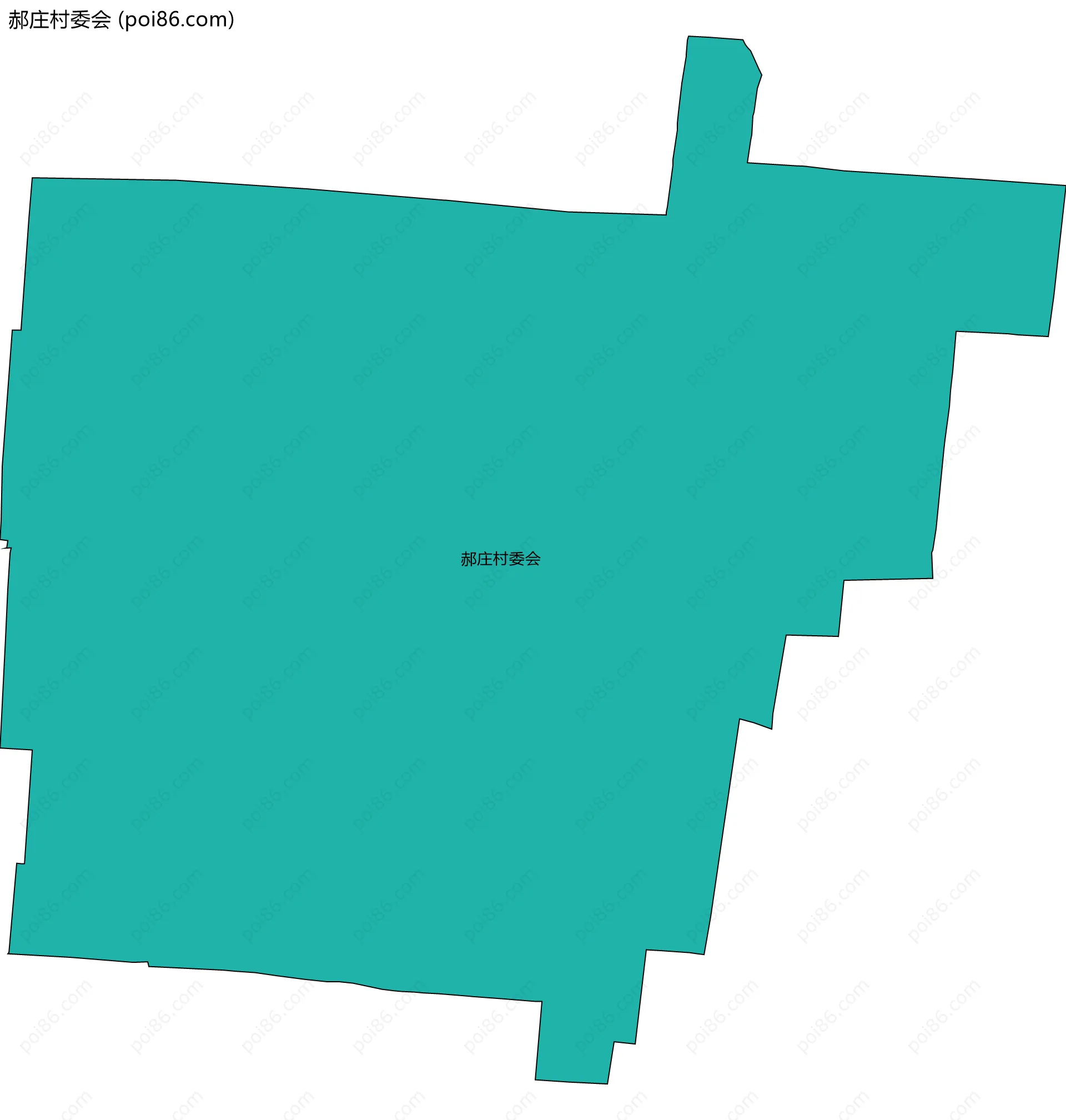 郝庄村委会边界地图