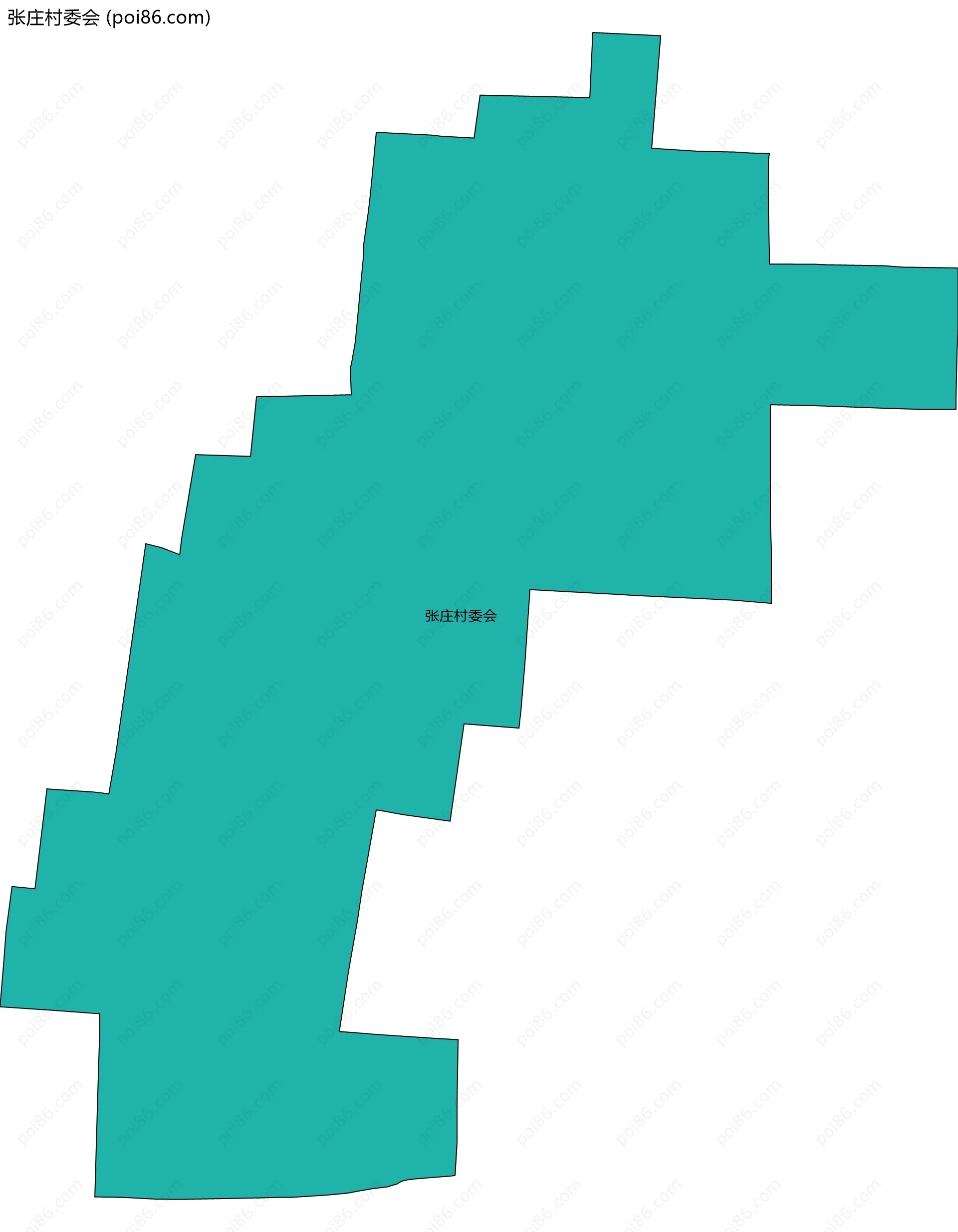 张庄村委会边界地图