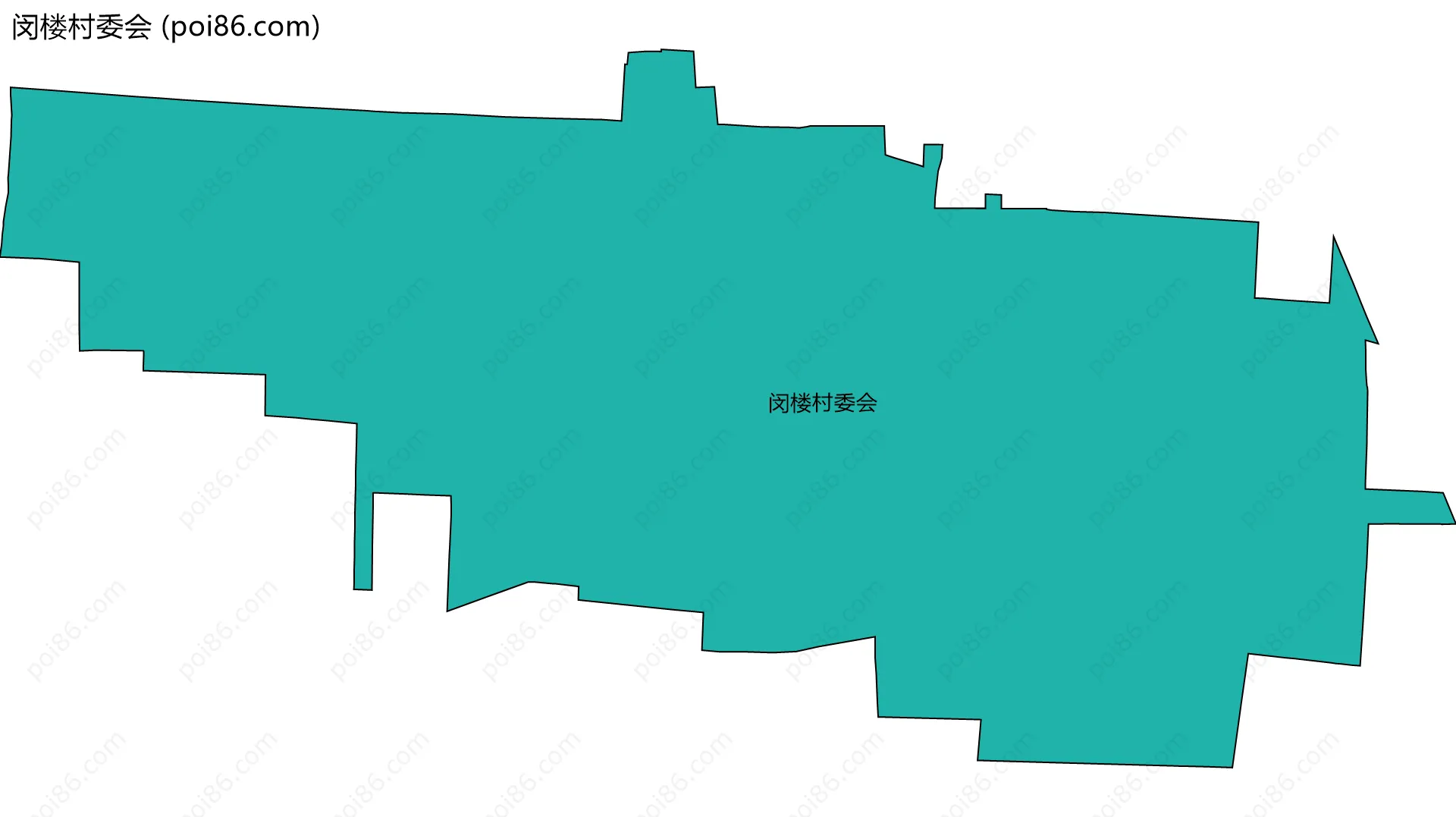 闵楼村委会边界地图