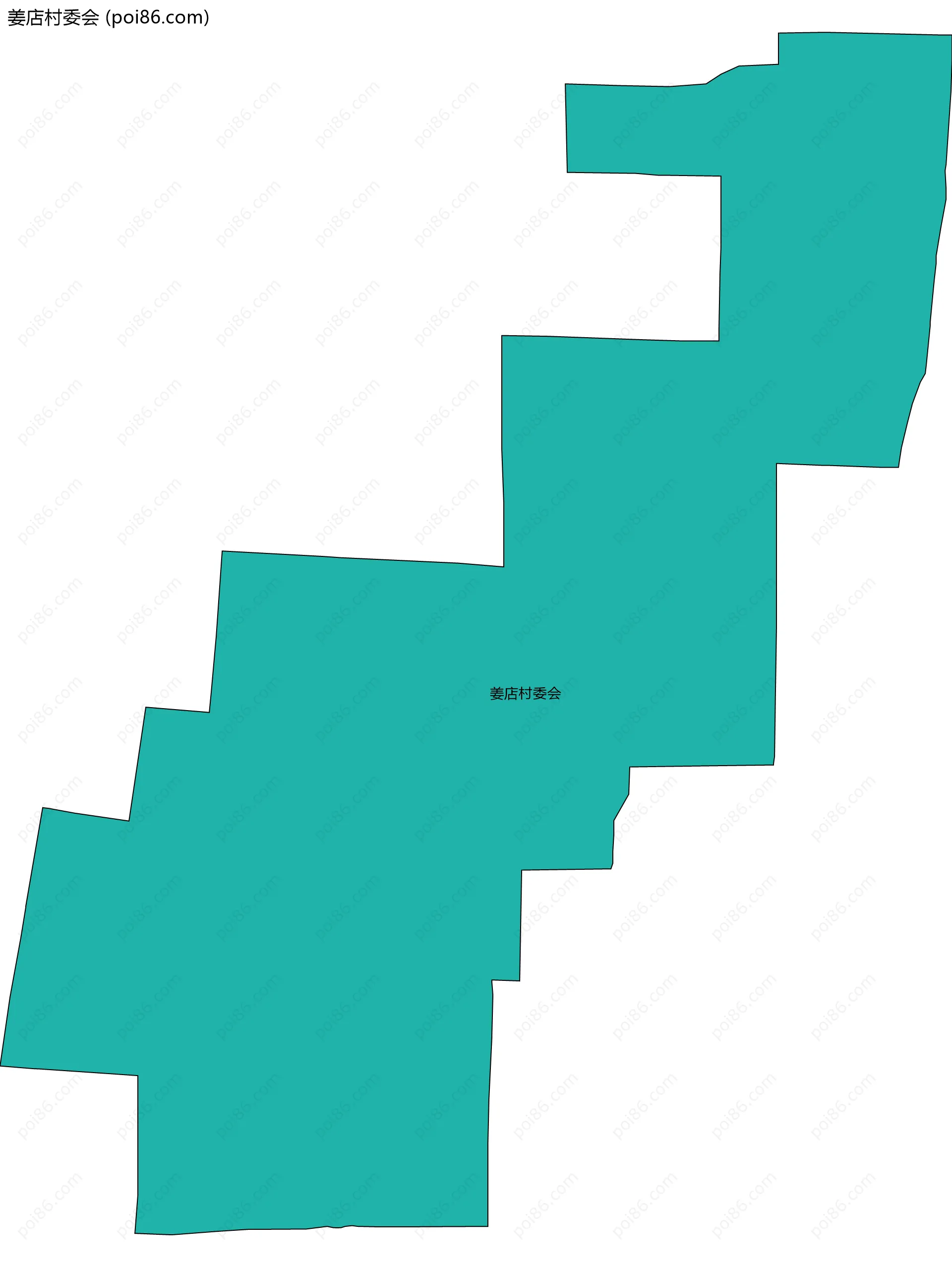 姜店村委会边界地图