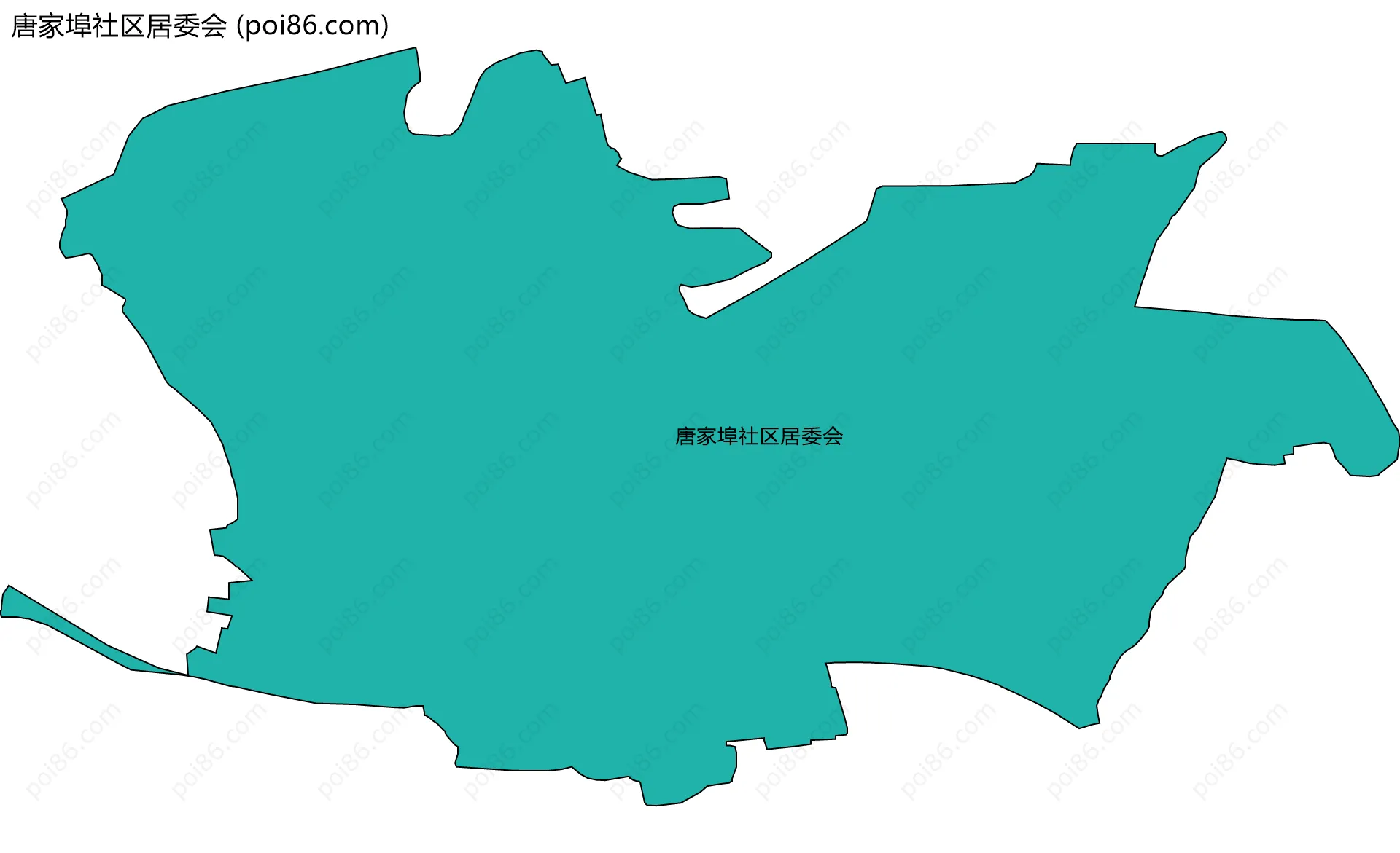 唐家埠社区居委会边界地图