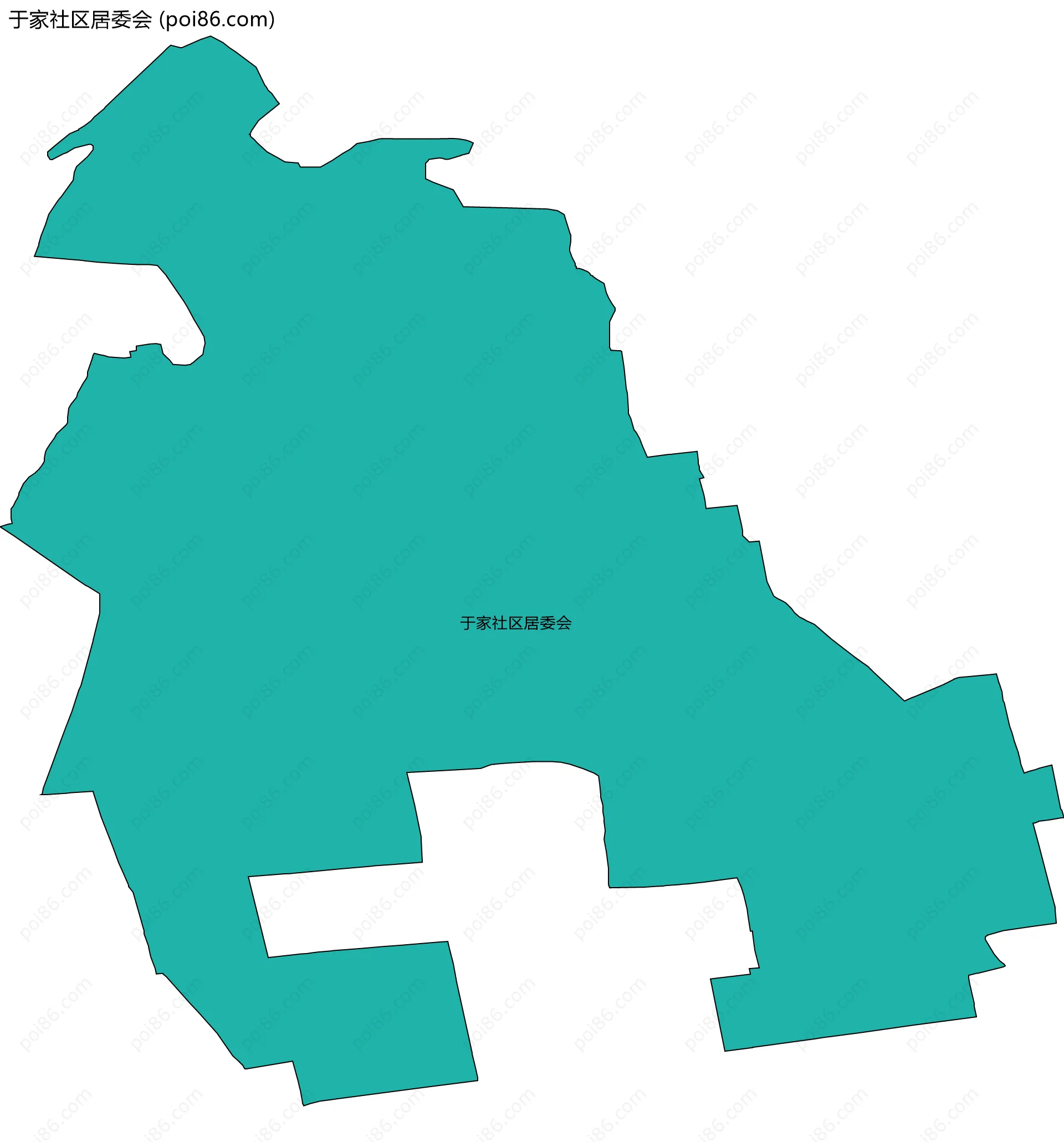 于家社区居委会边界地图