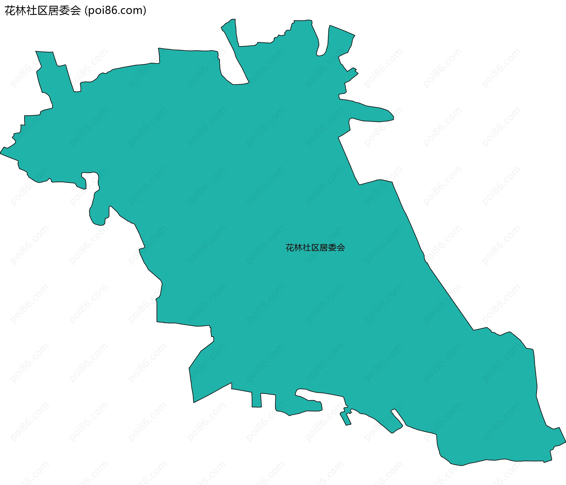 花林社区居委会边界地图