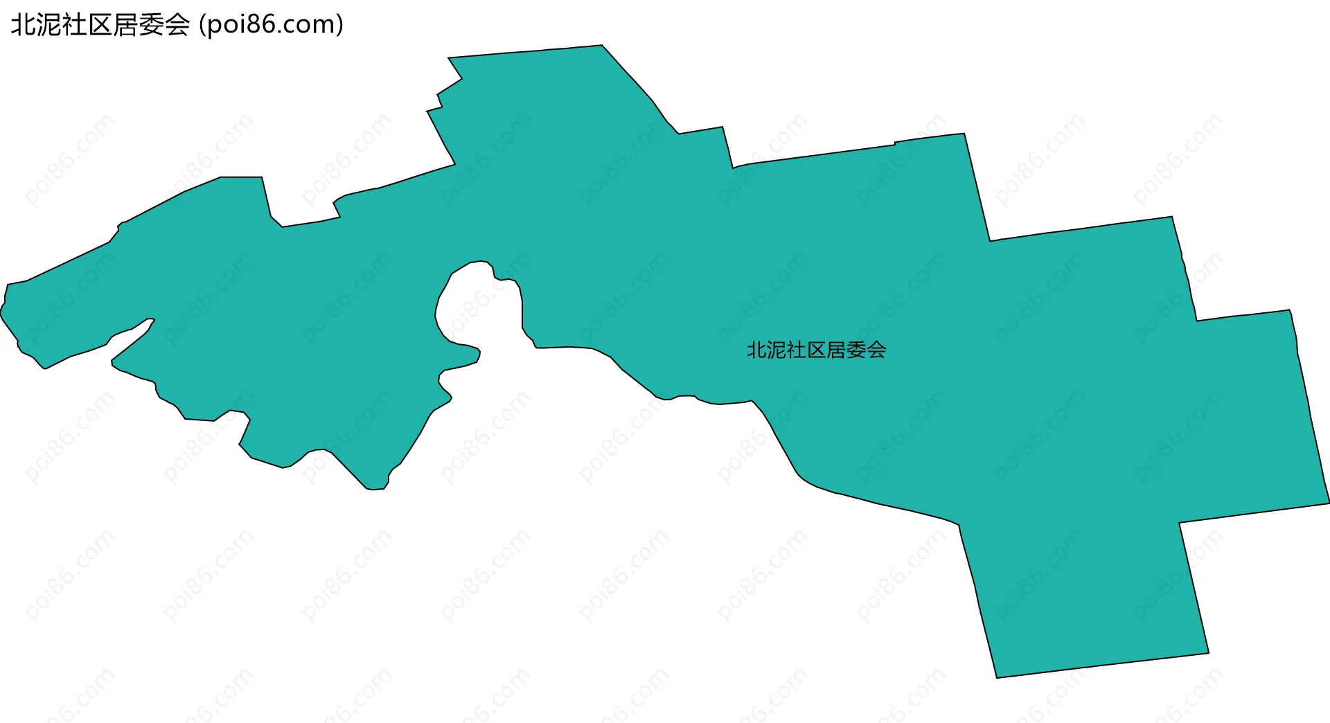 北泥社区居委会边界地图