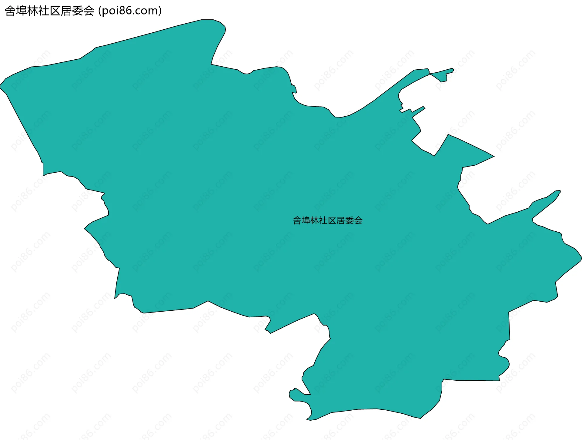 舍埠林社区居委会边界地图