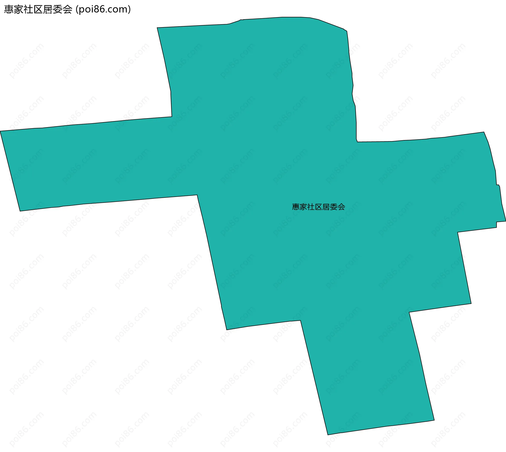 惠家社区居委会边界地图