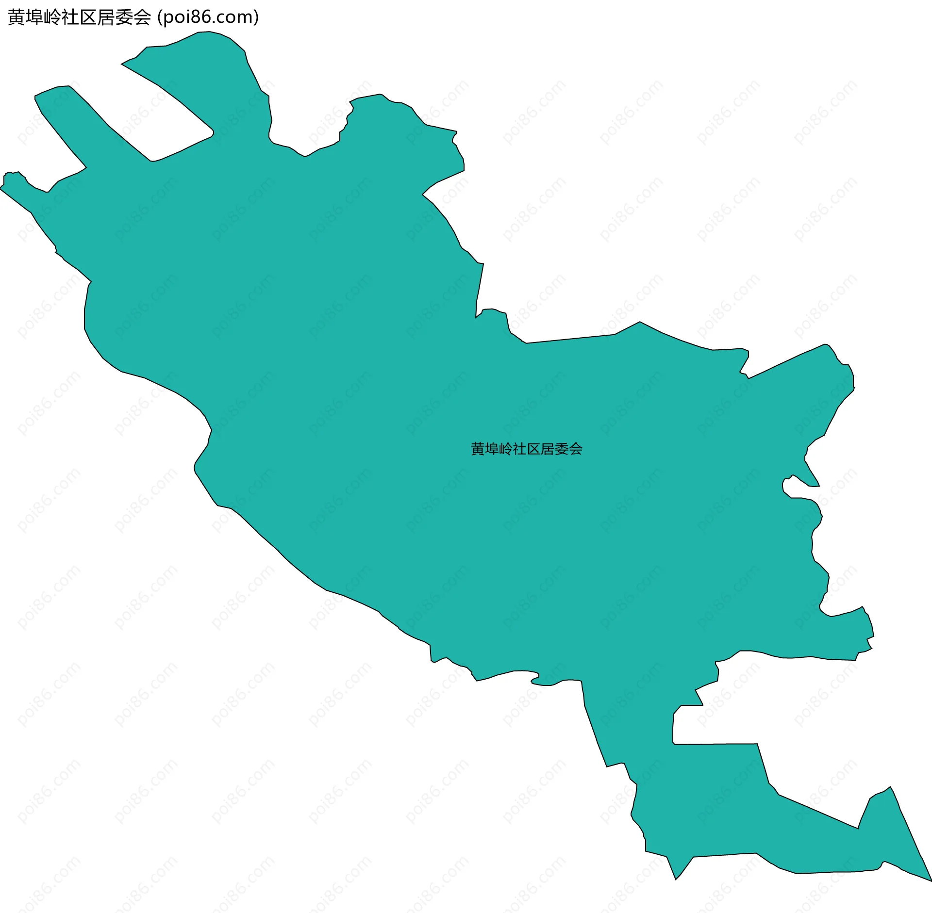 黄埠岭社区居委会边界地图