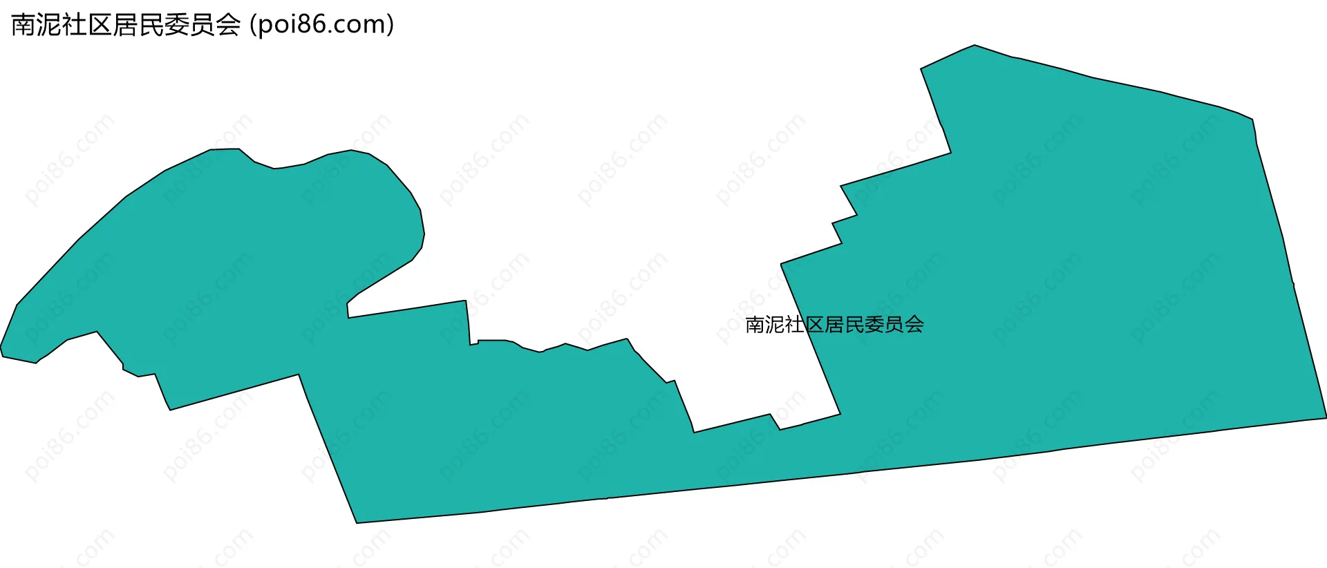 南泥社区居民委员会边界地图