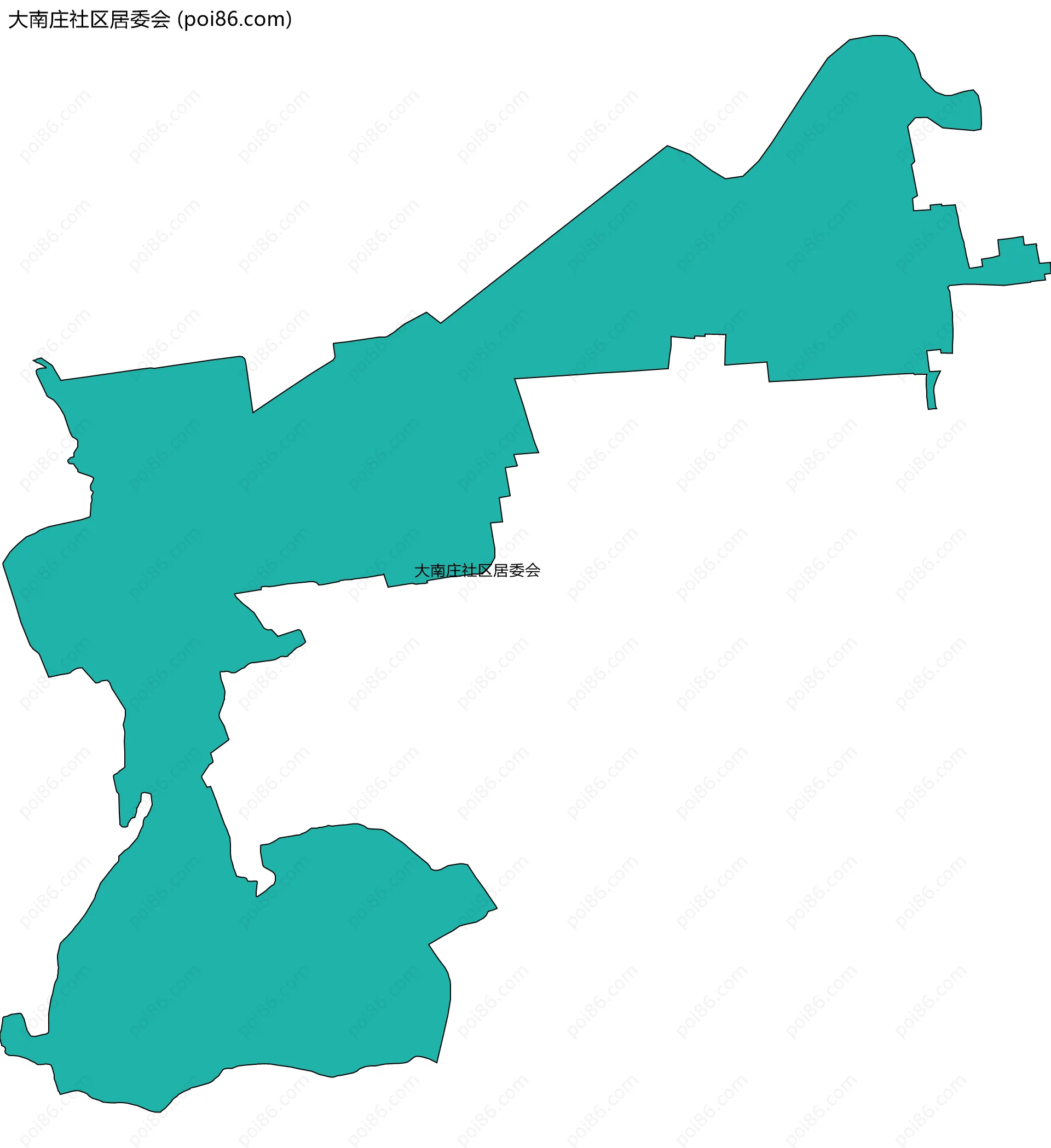 大南庄社区居委会边界地图