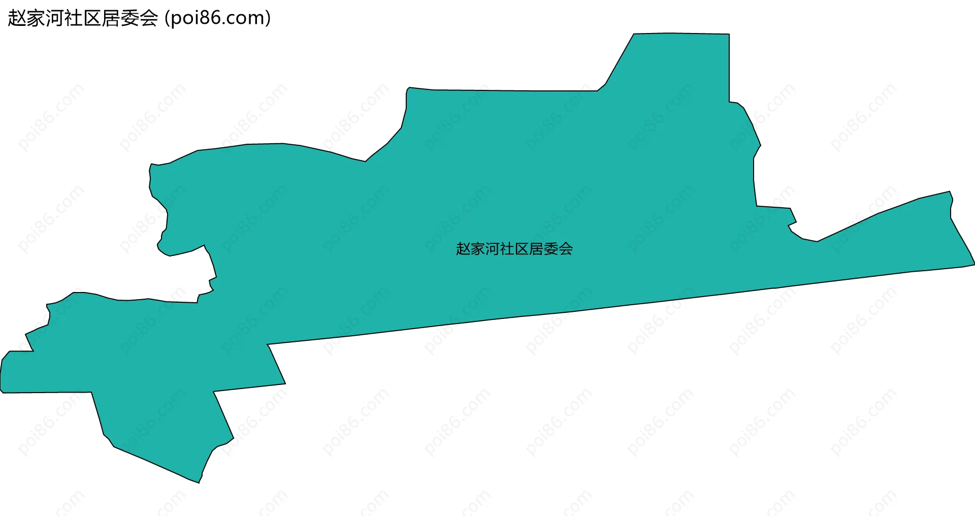 赵家河社区居委会边界地图