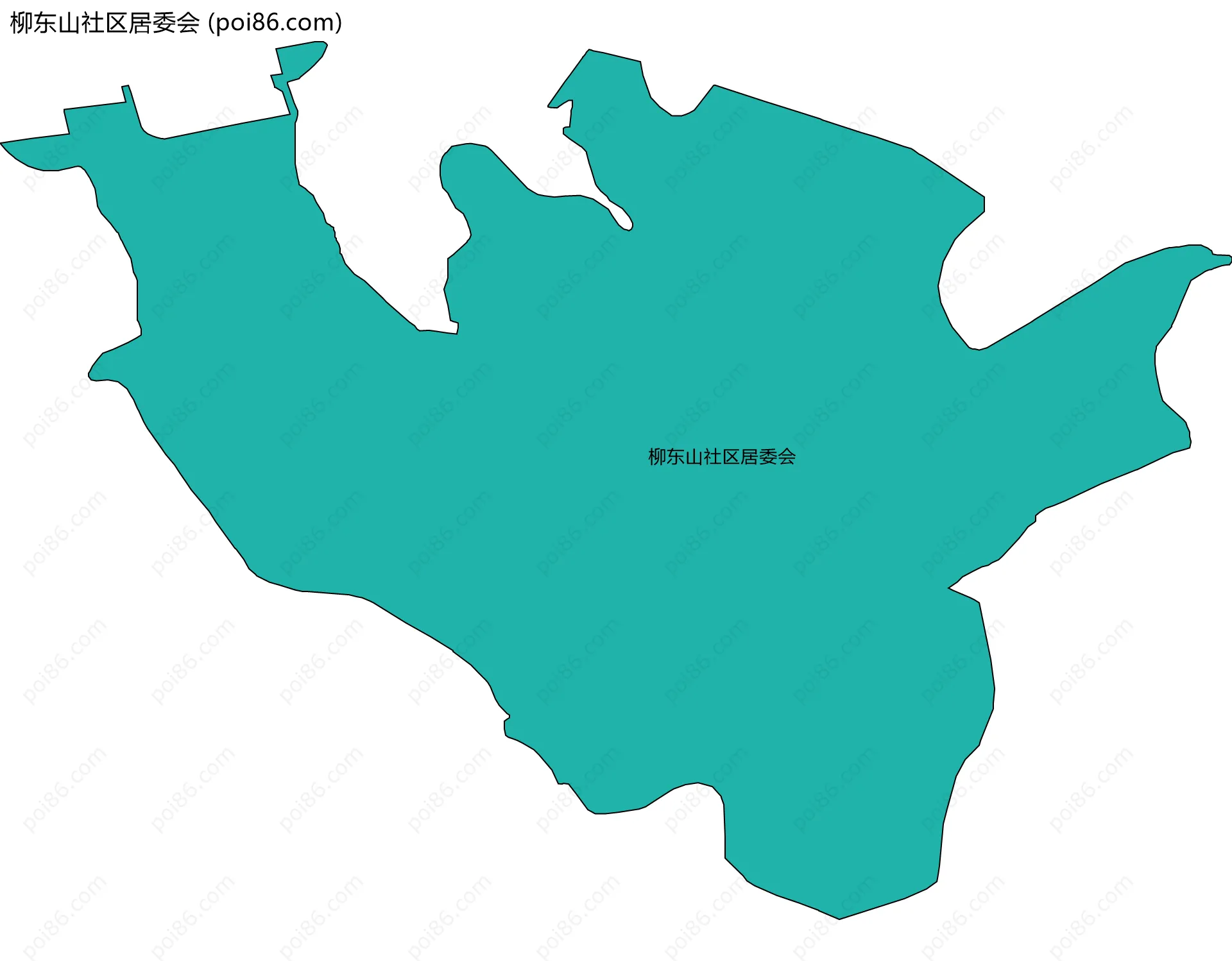 柳东山社区居委会边界地图