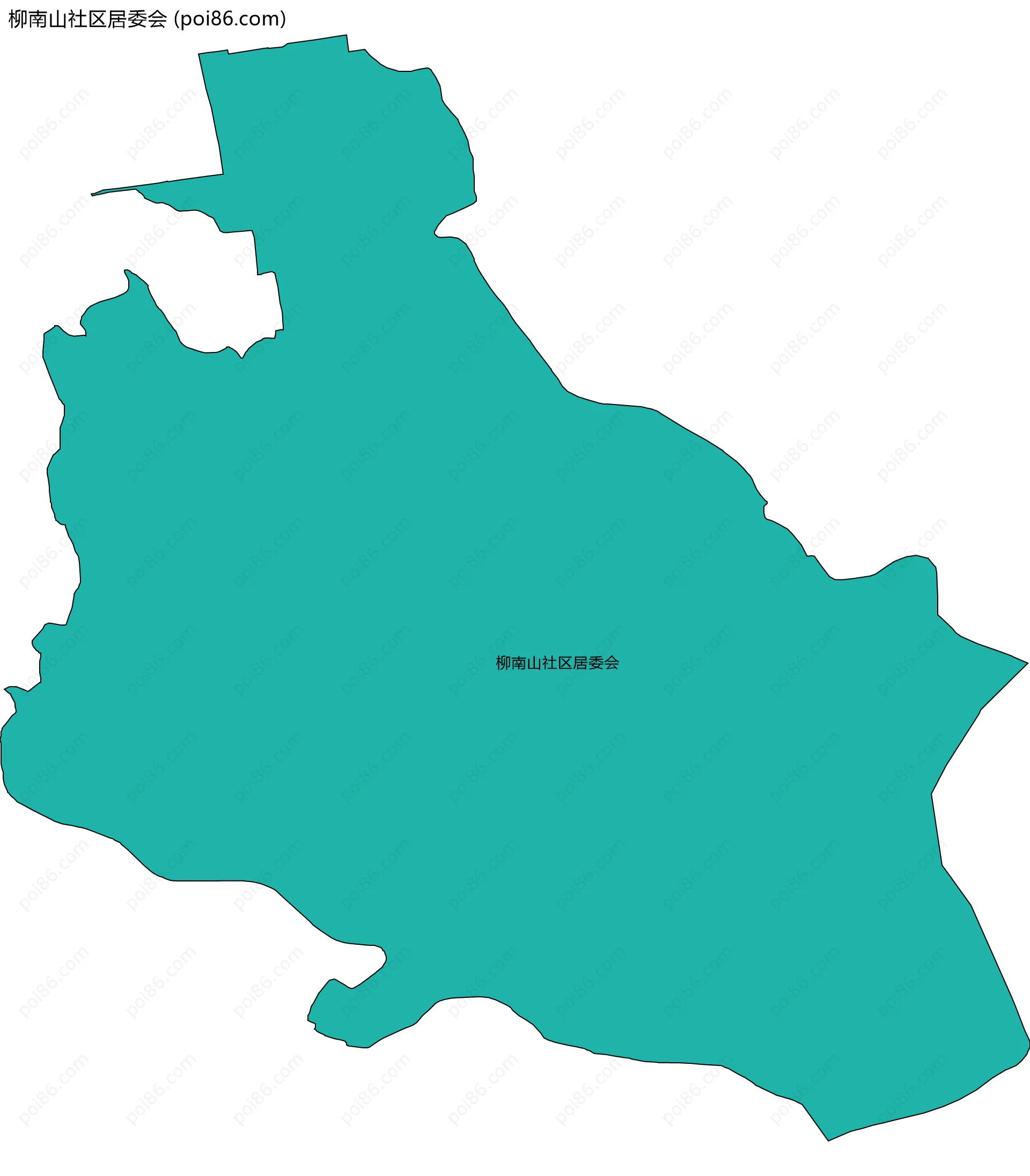 柳南山社区居委会边界地图