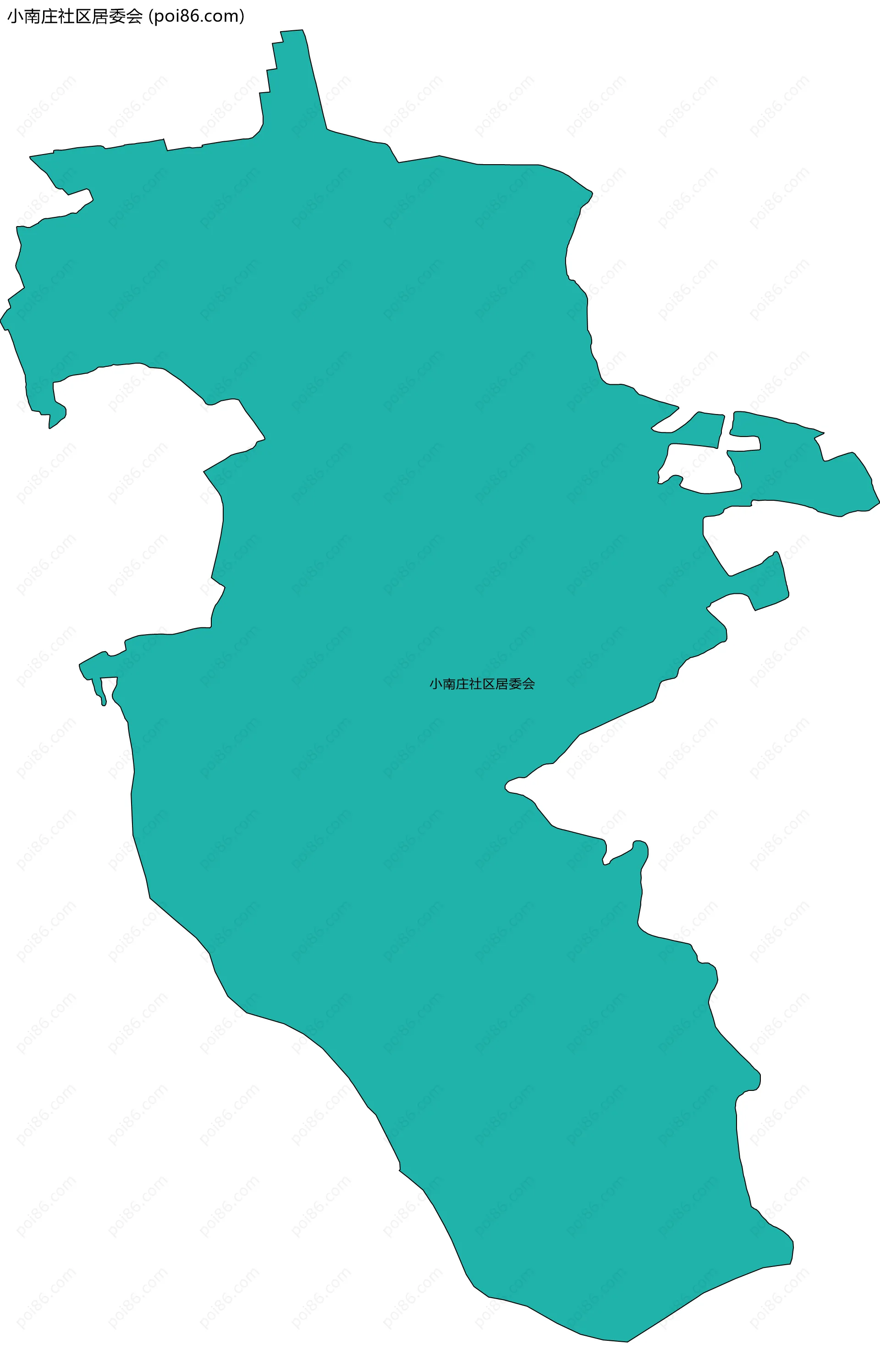 小南庄社区居委会边界地图