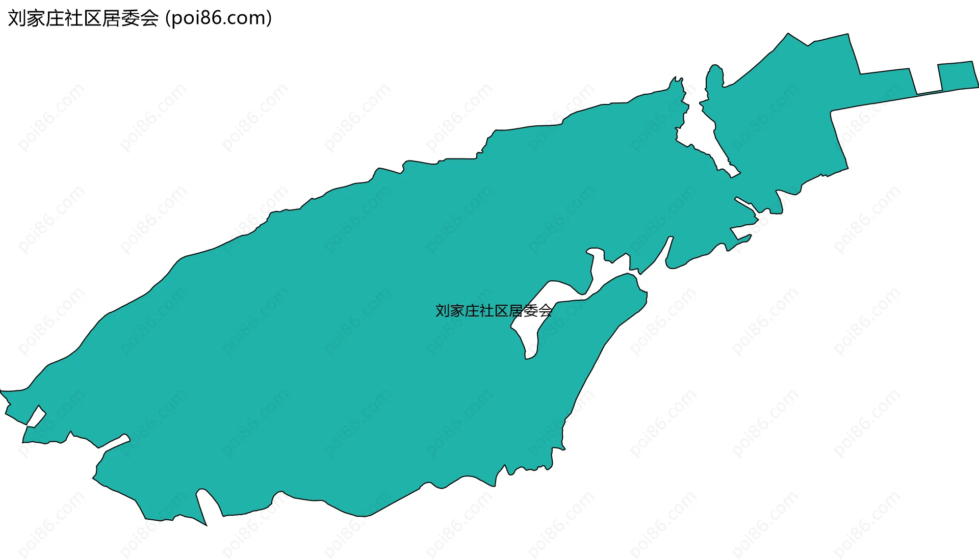 刘家庄社区居委会边界地图