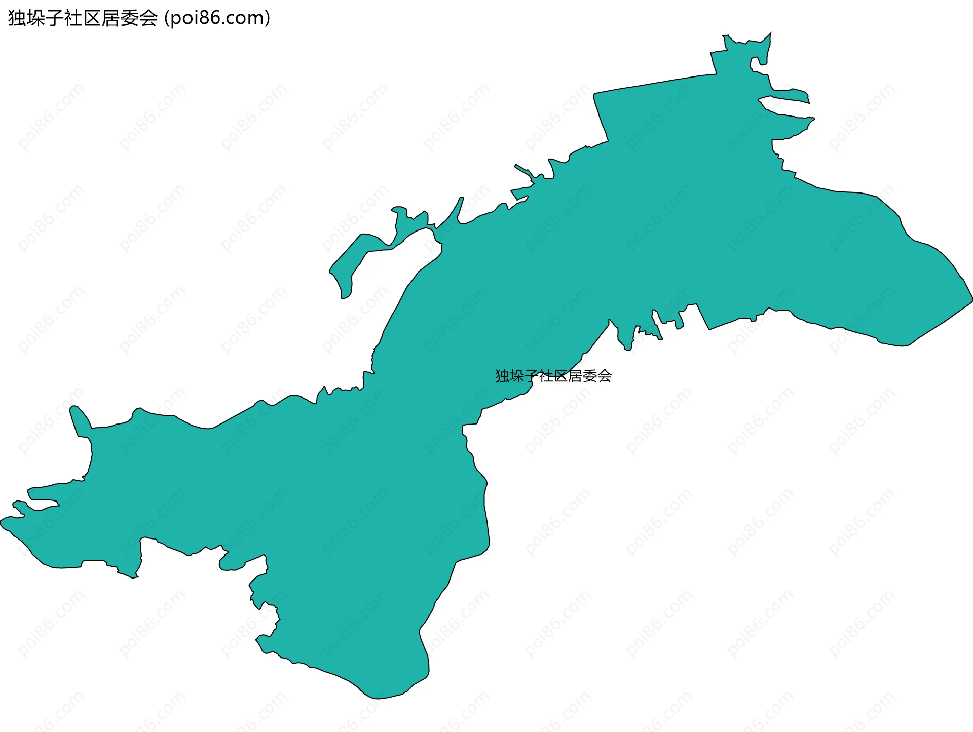 独垛子社区居委会边界地图