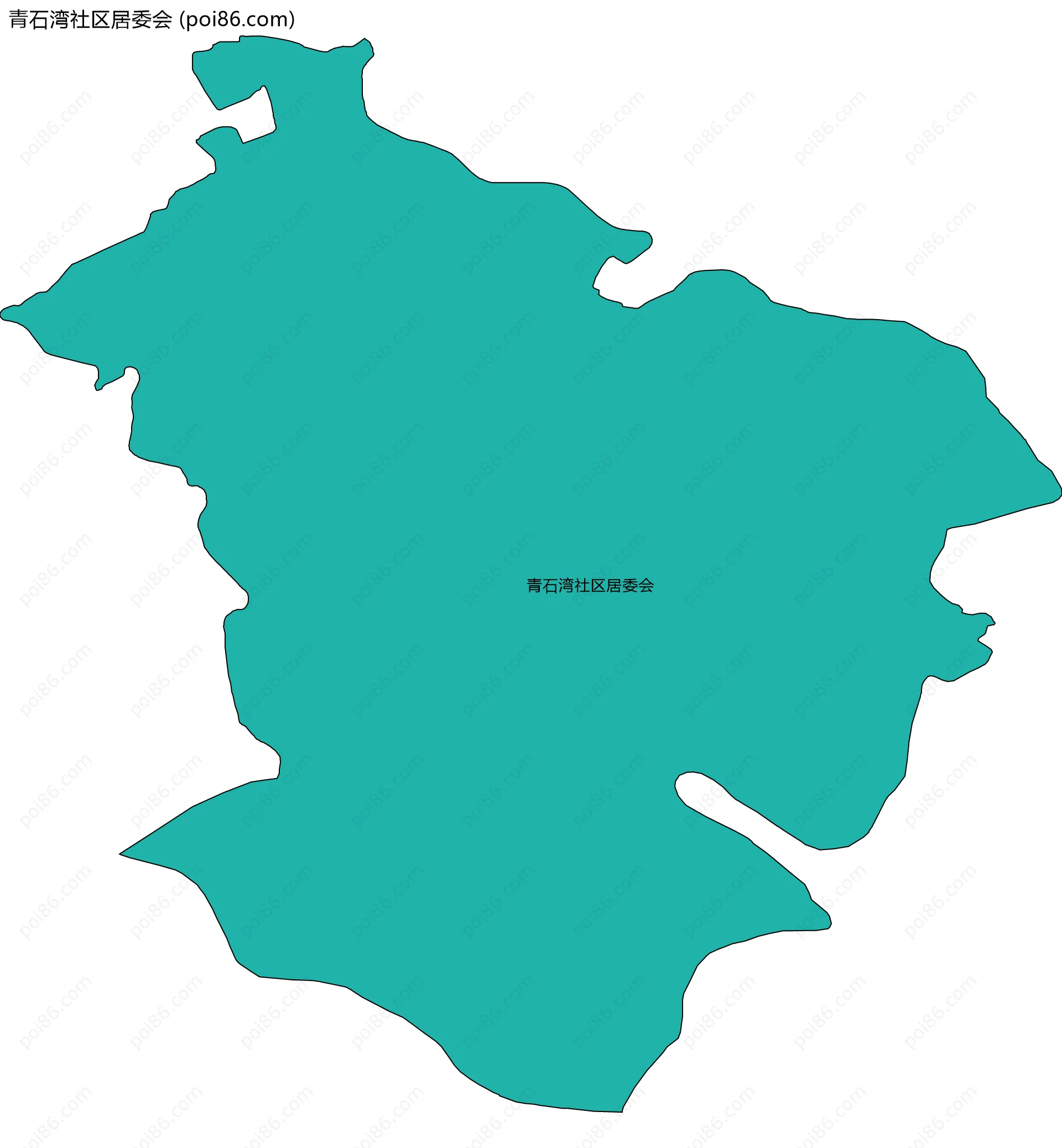 青石湾社区居委会边界地图