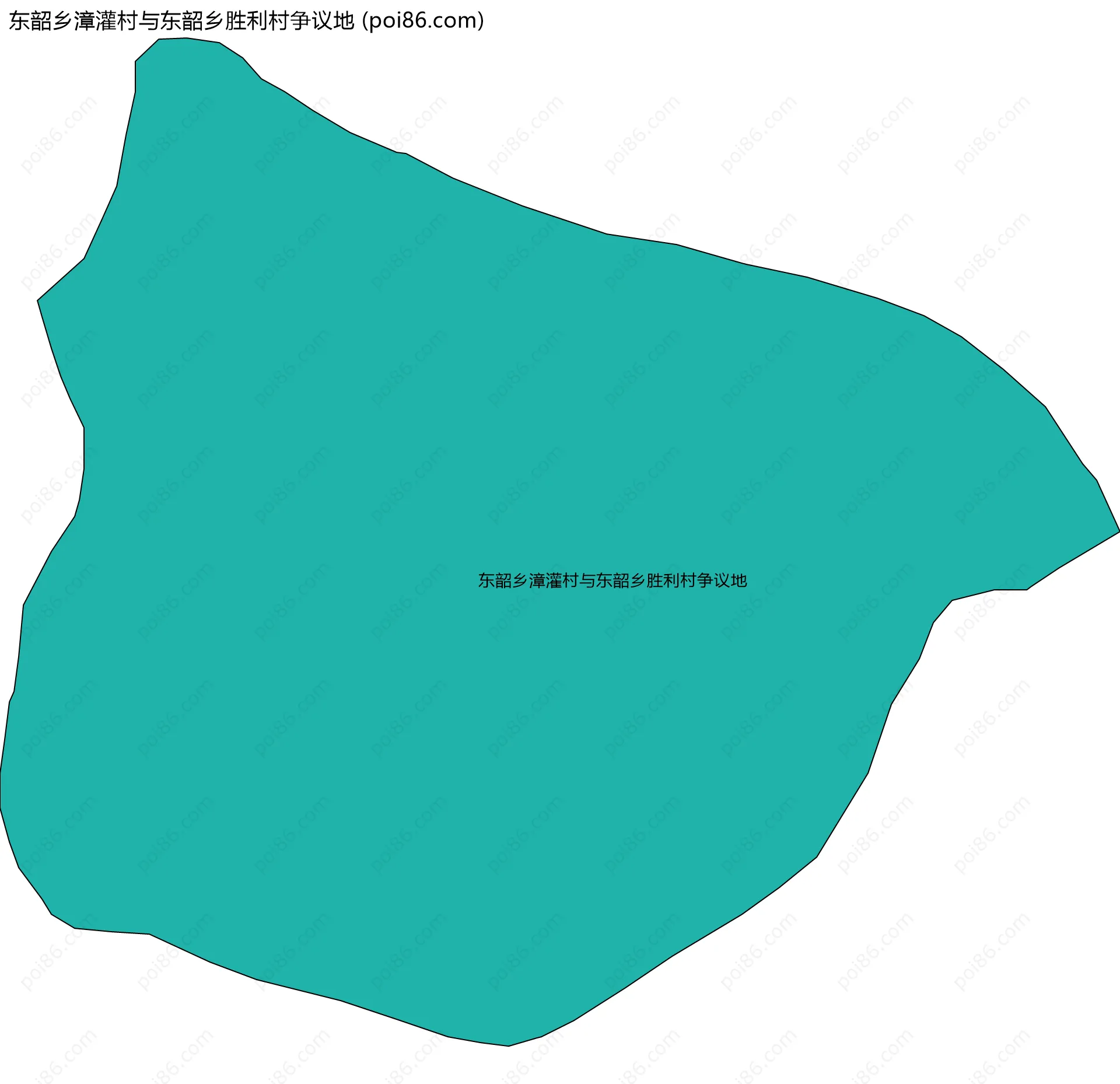 东韶乡漳灌村与东韶乡胜利村争议地边界地图