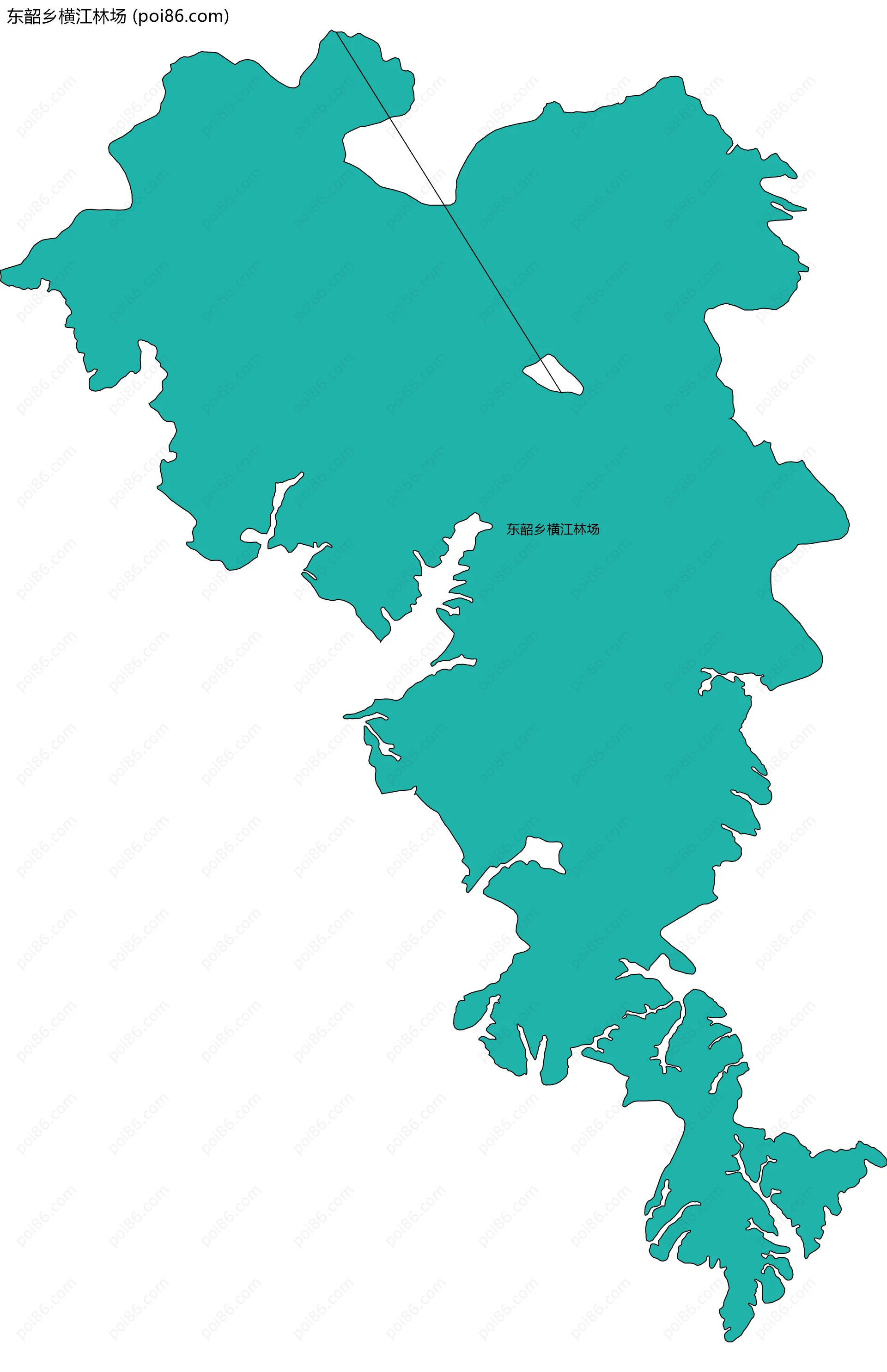 东韶乡横江林场边界地图