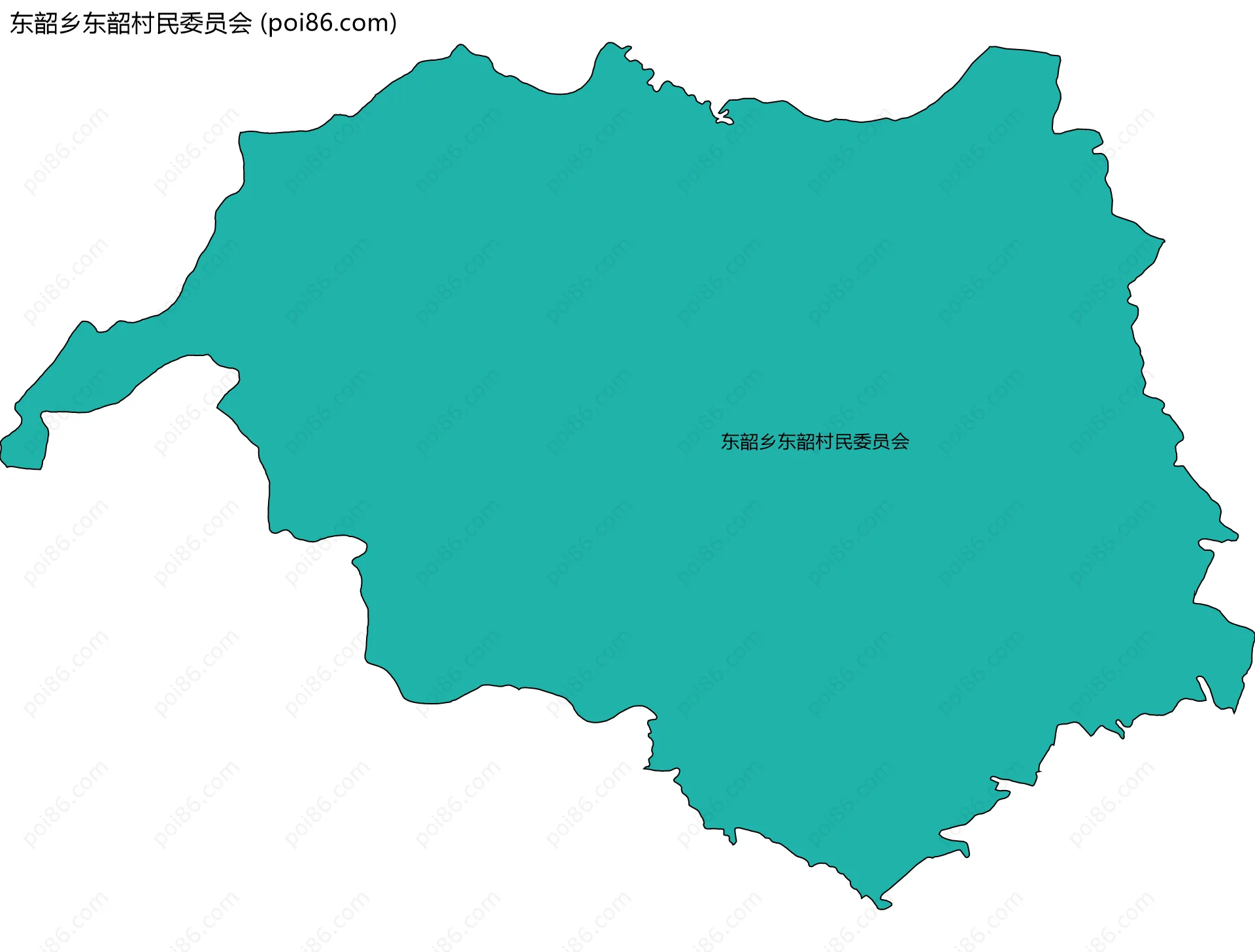 东韶乡东韶村民委员会边界地图