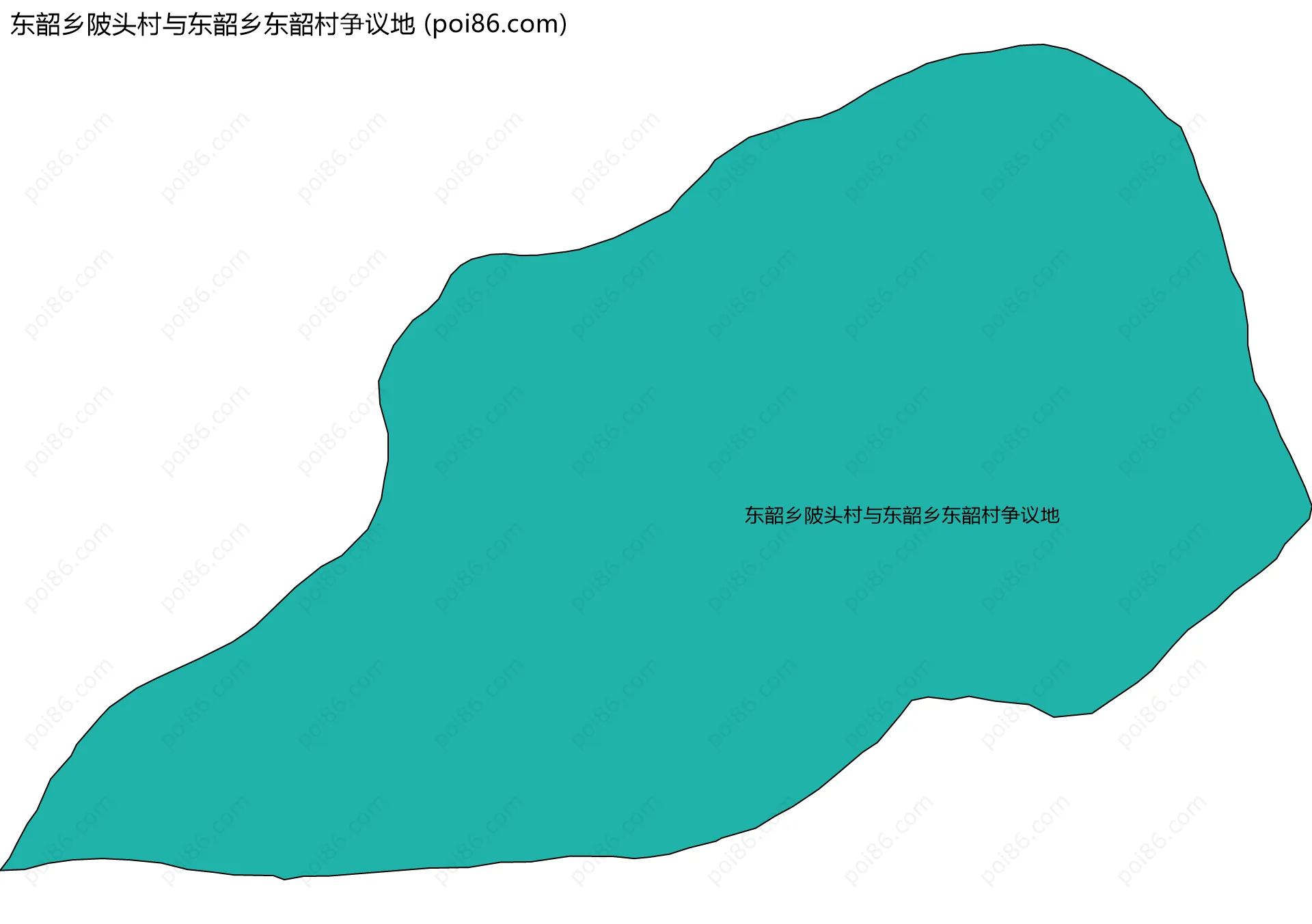 东韶乡陂头村与东韶乡东韶村争议地边界地图