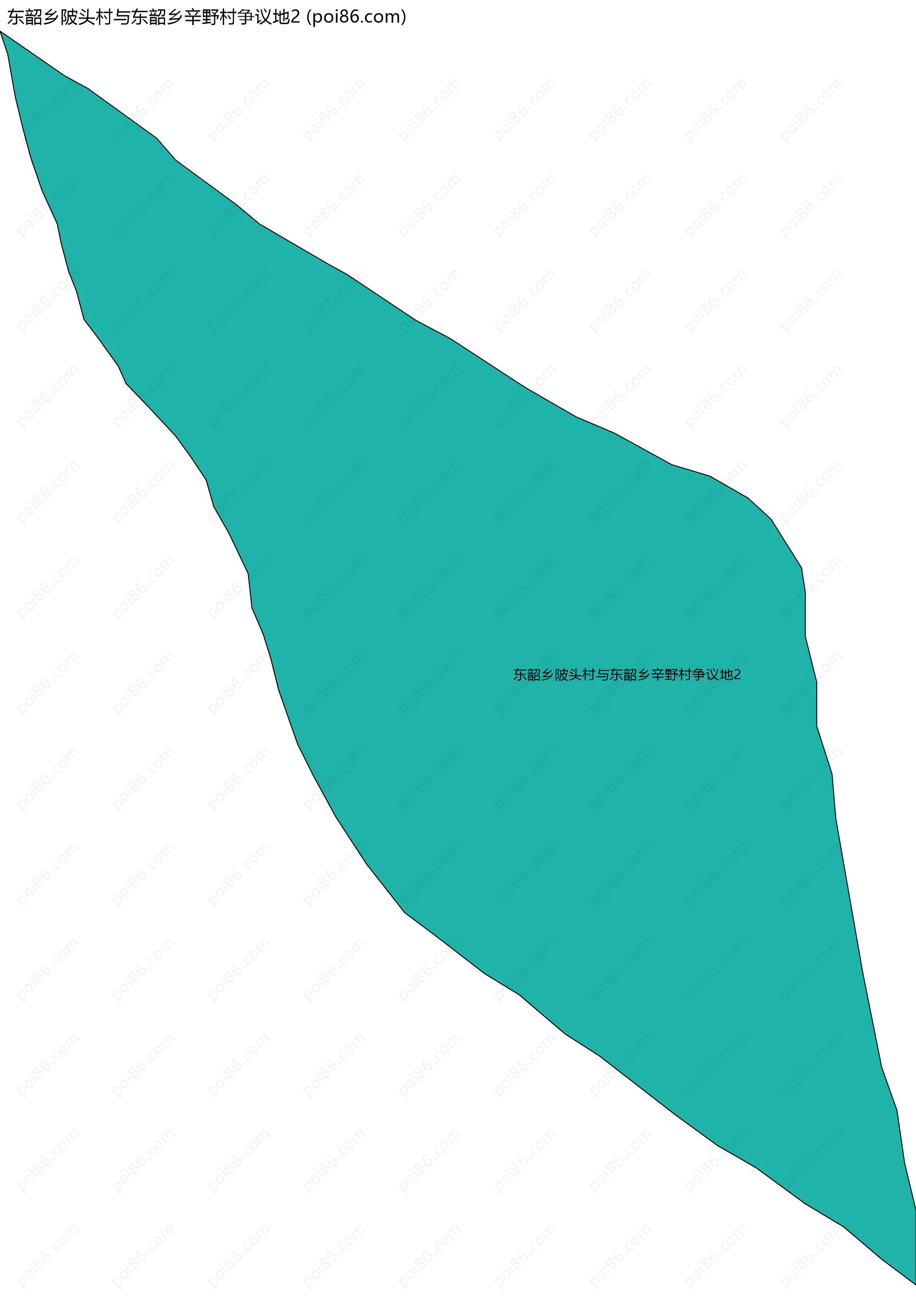 东韶乡陂头村与东韶乡辛野村争议地2边界地图