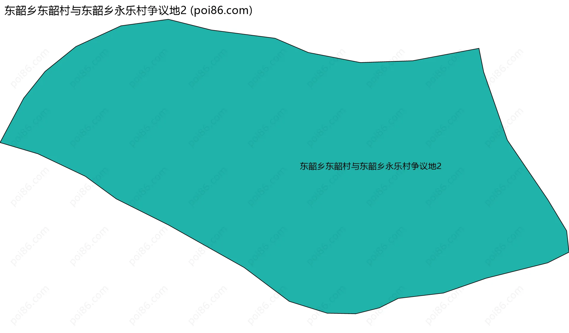 东韶乡东韶村与东韶乡永乐村争议地2边界地图