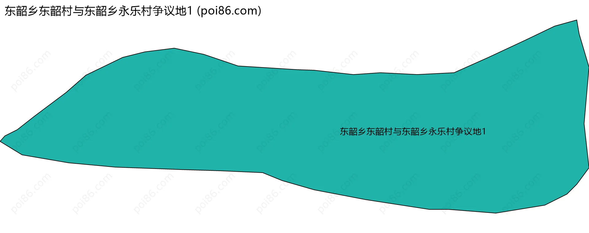 东韶乡东韶村与东韶乡永乐村争议地1边界地图