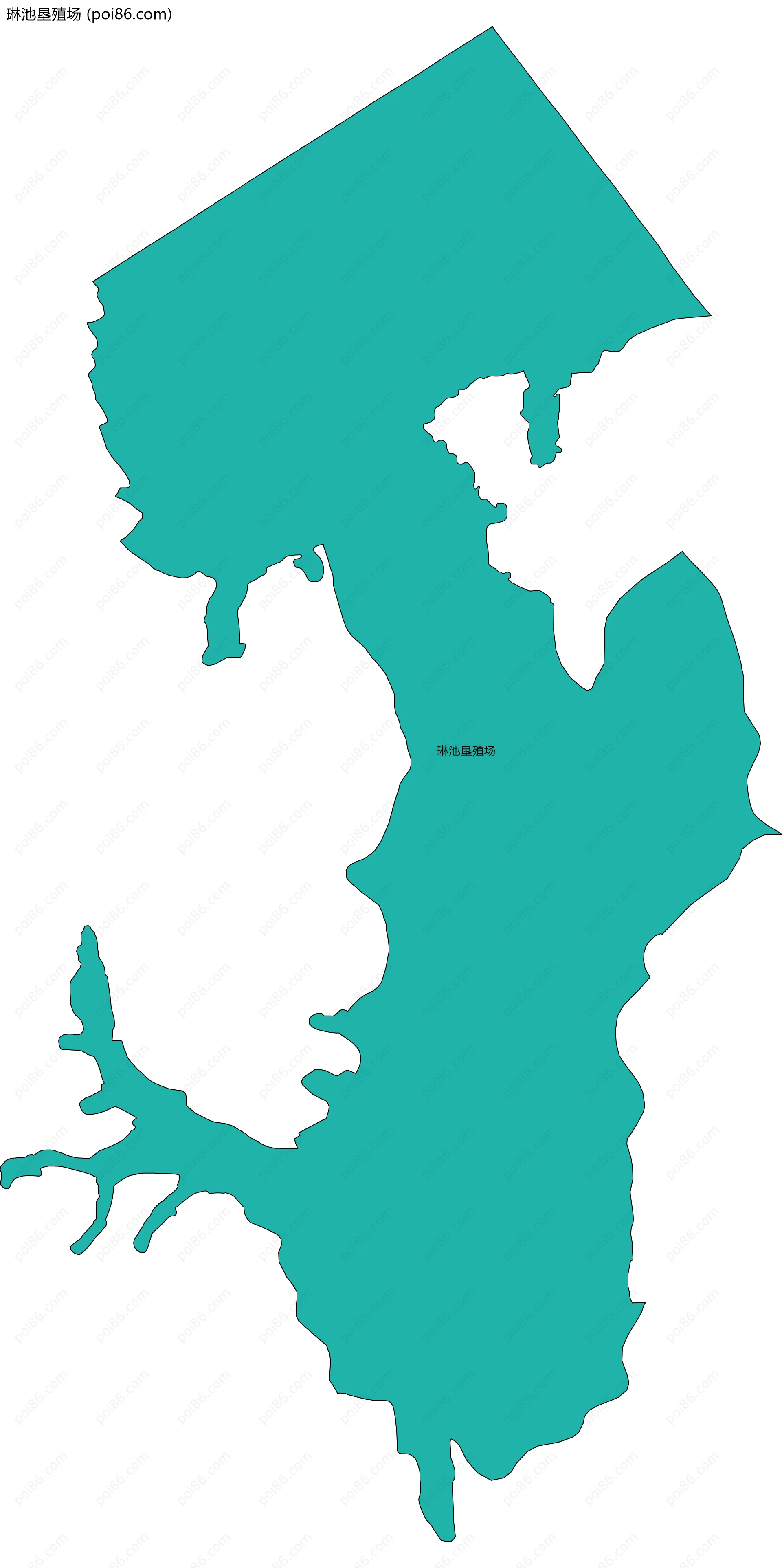 琳池垦殖场边界地图