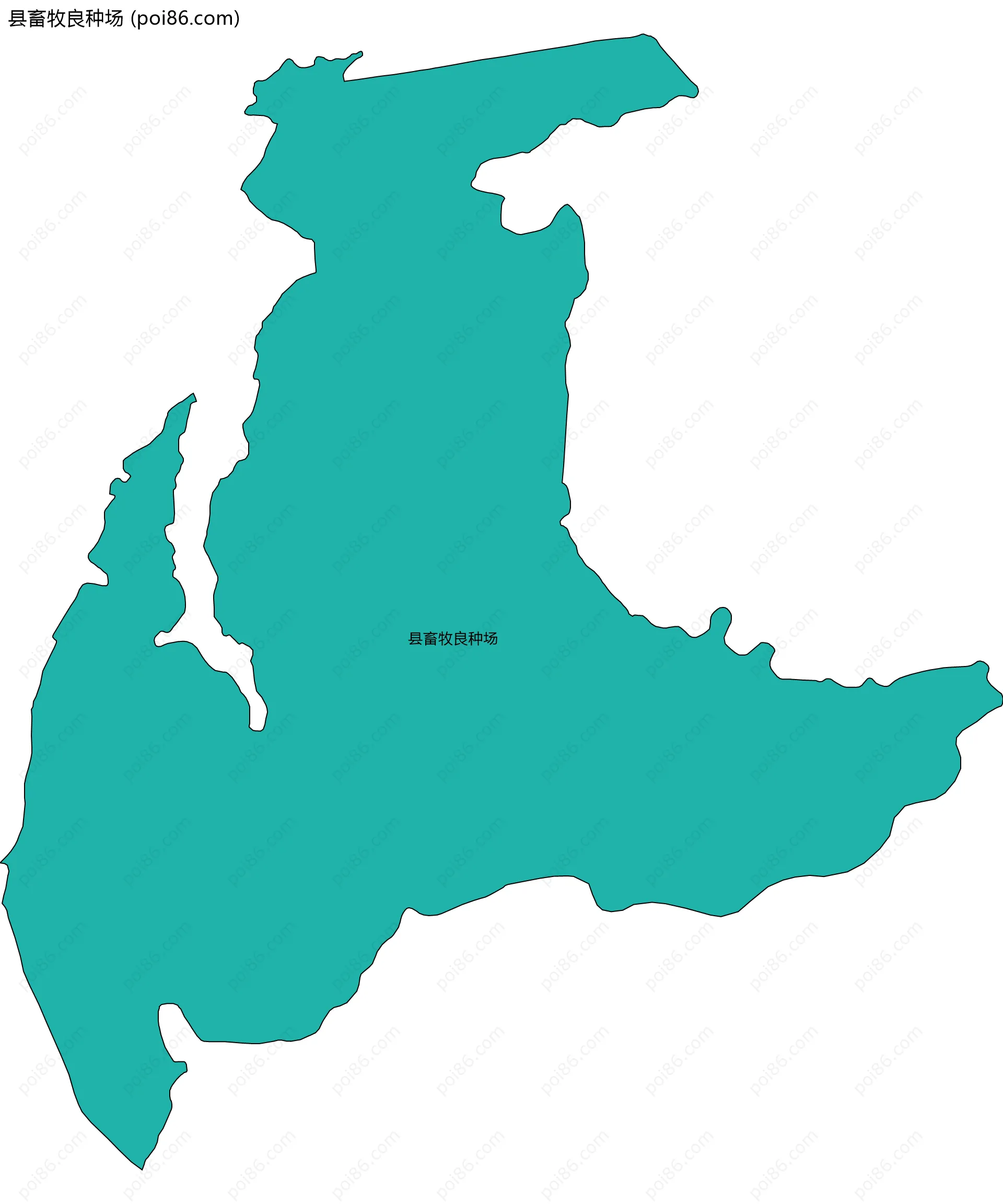 县畜牧良种场边界地图