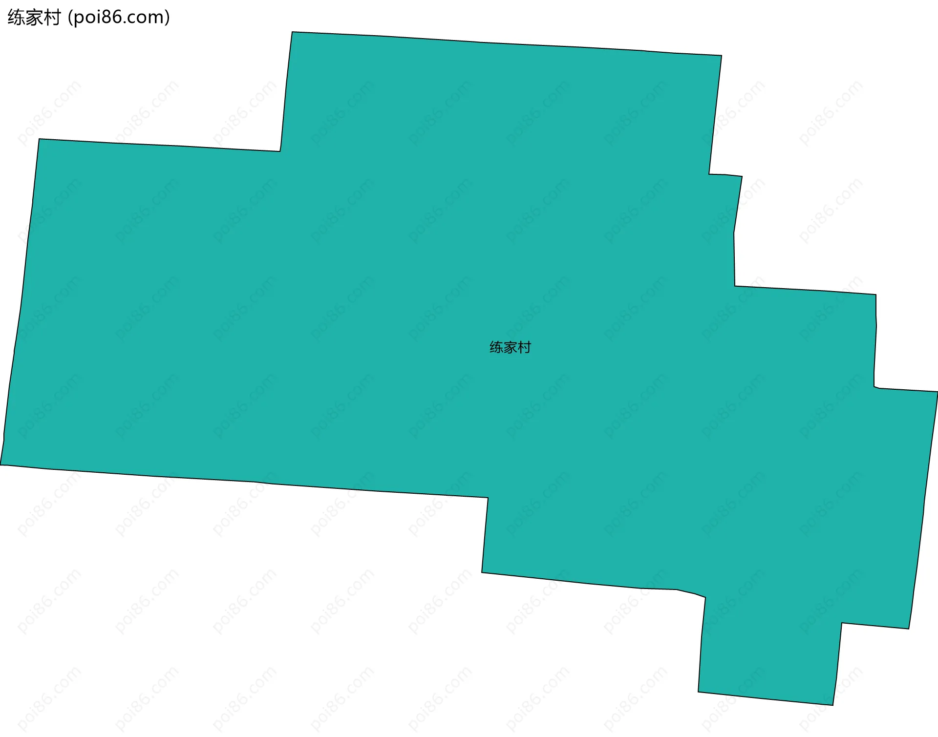 练家村边界地图