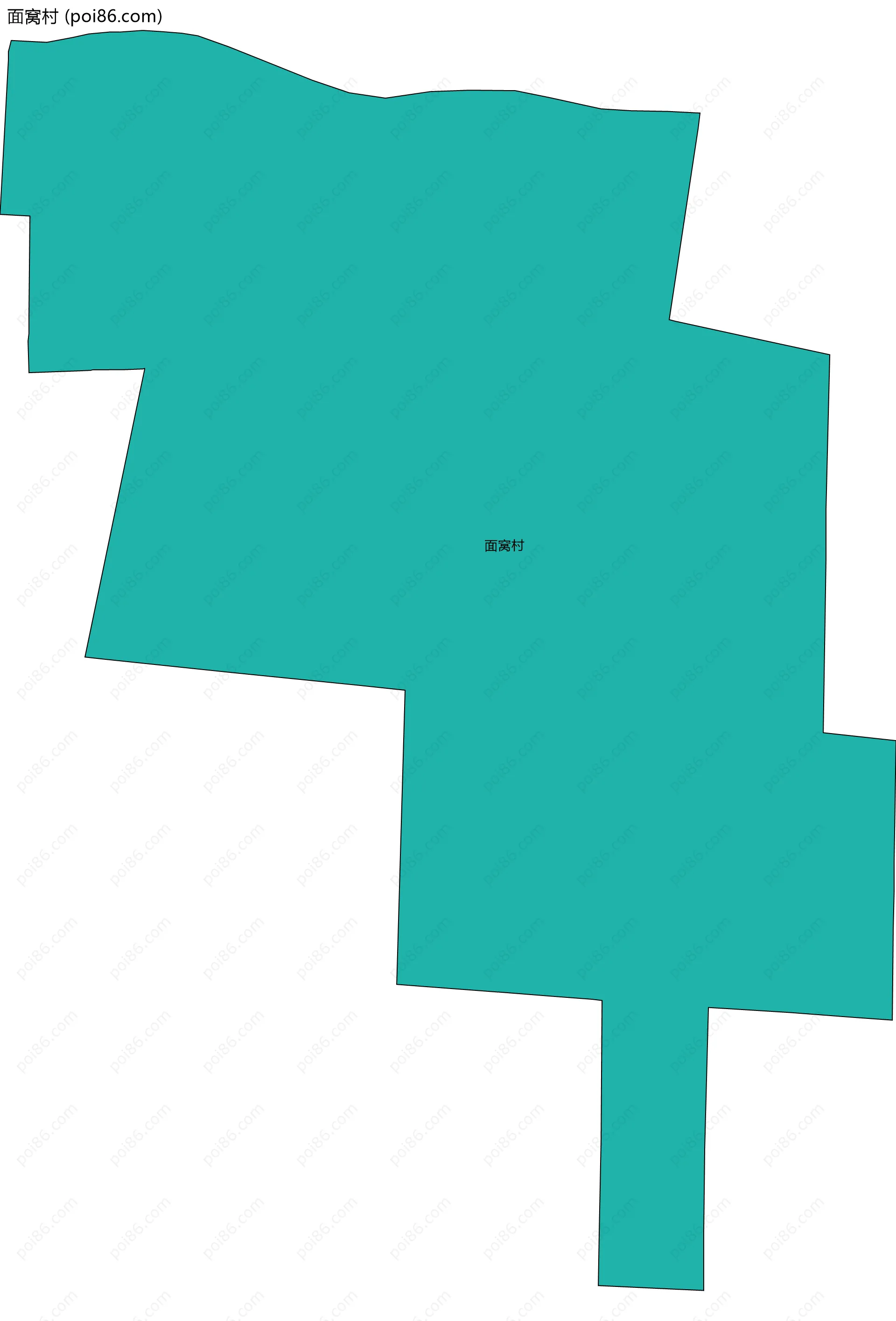 面窝村边界地图