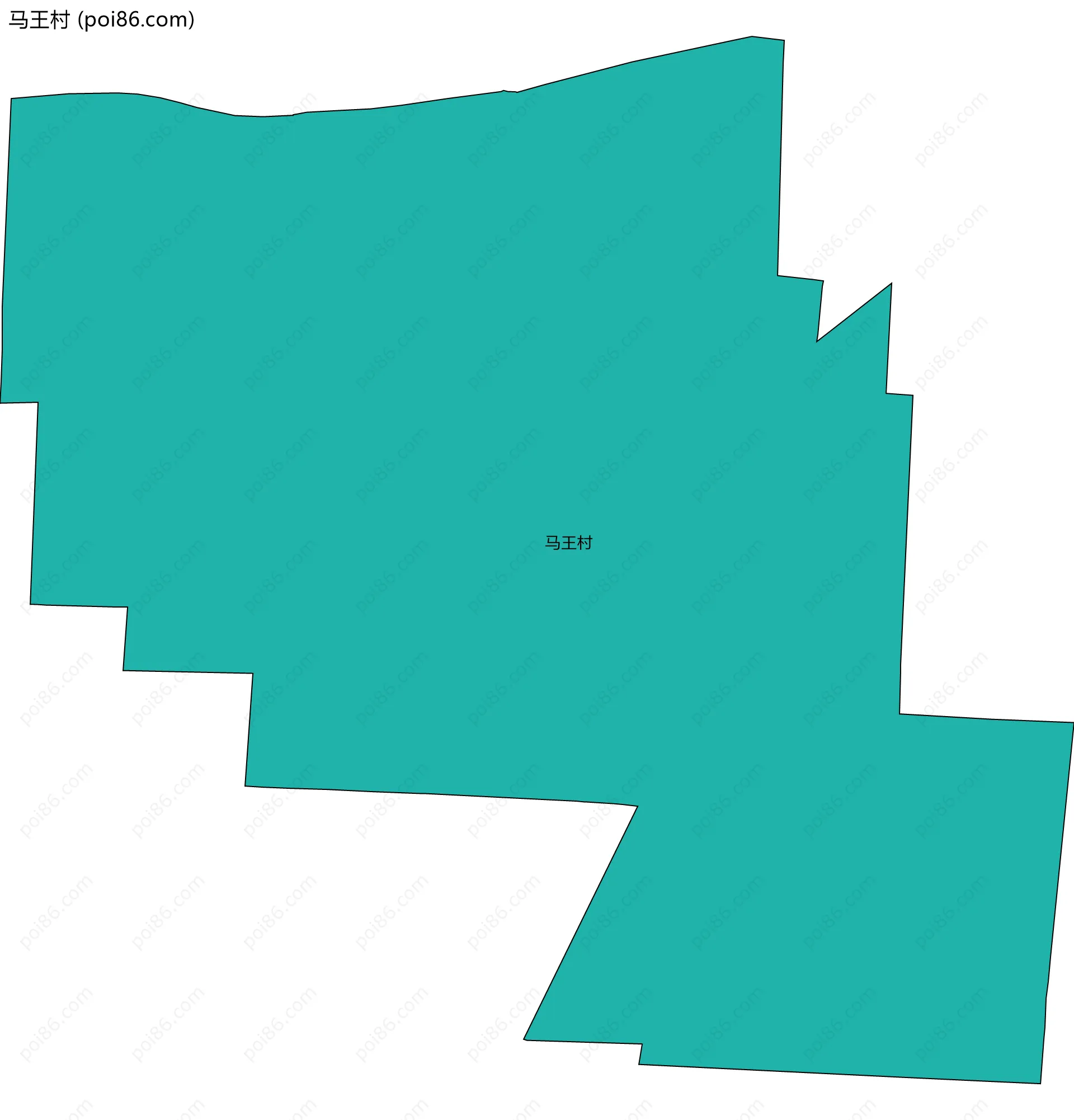 马王村边界地图