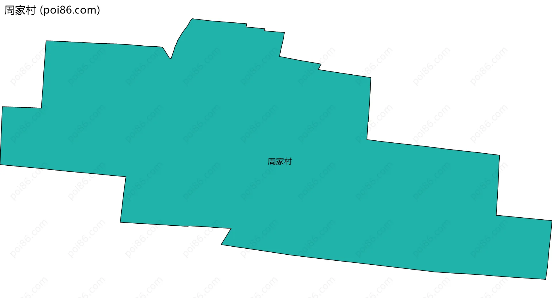 周家村边界地图