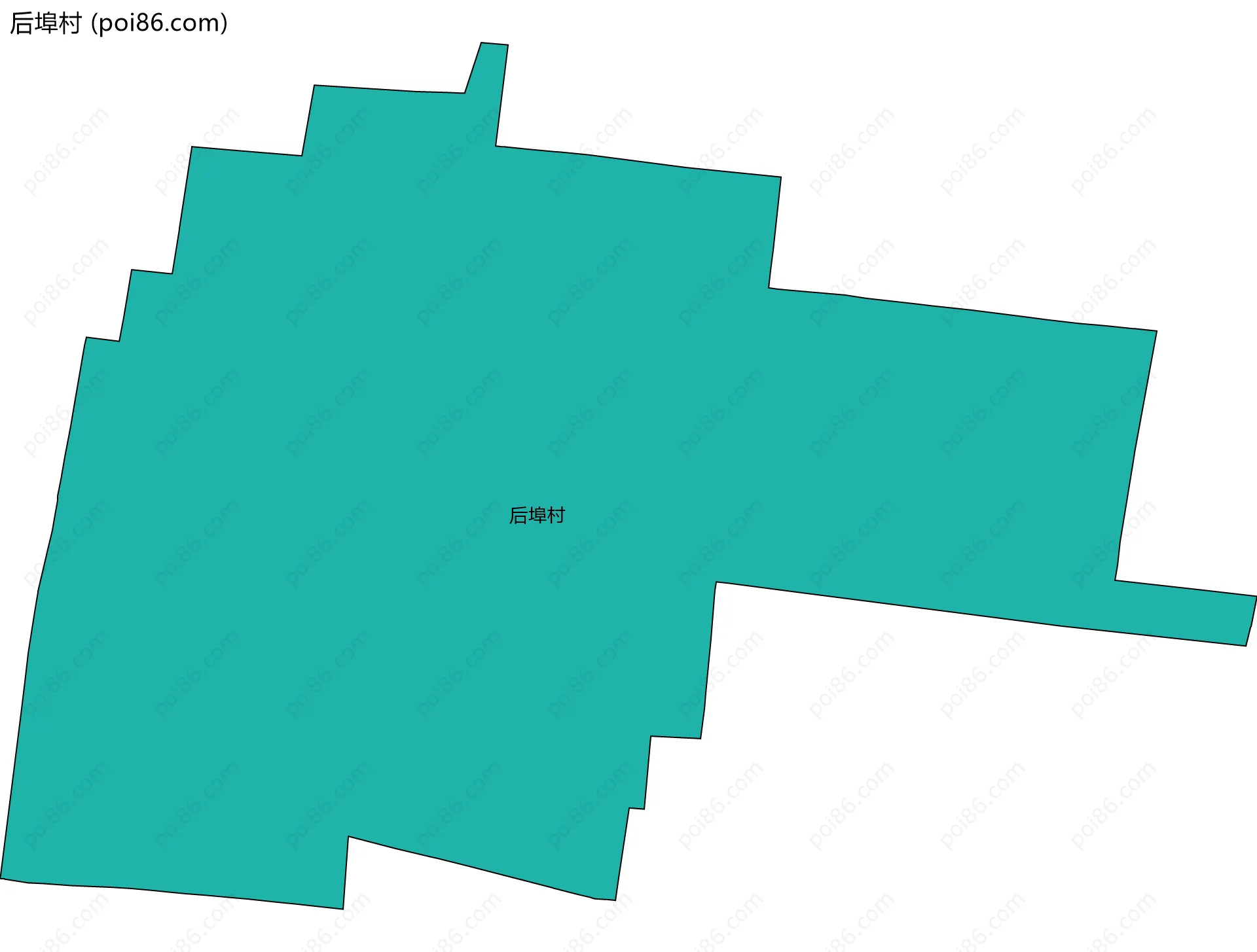 后埠村边界地图