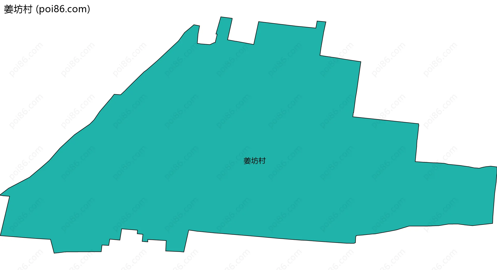 姜坊村边界地图