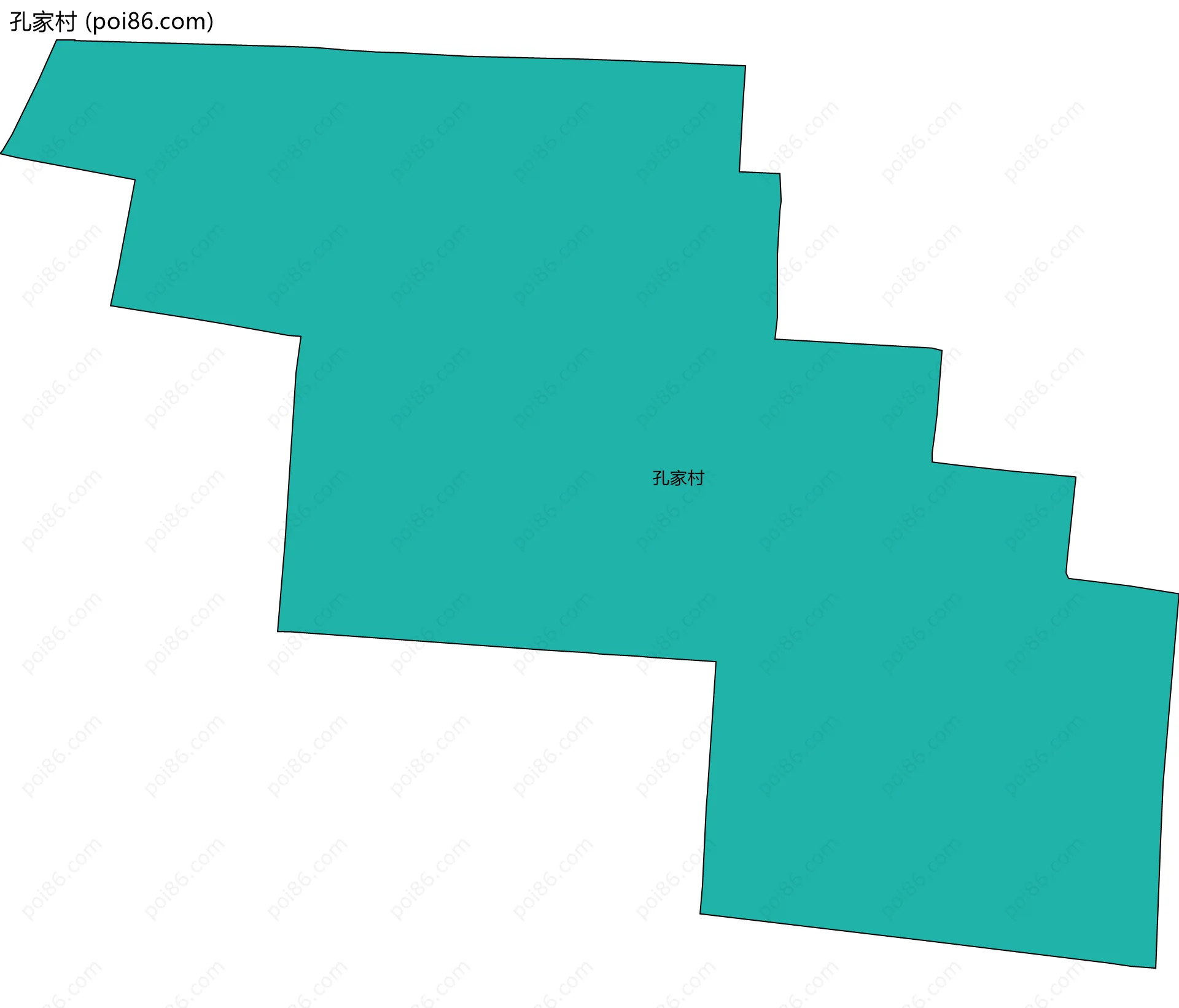 孔家村边界地图
