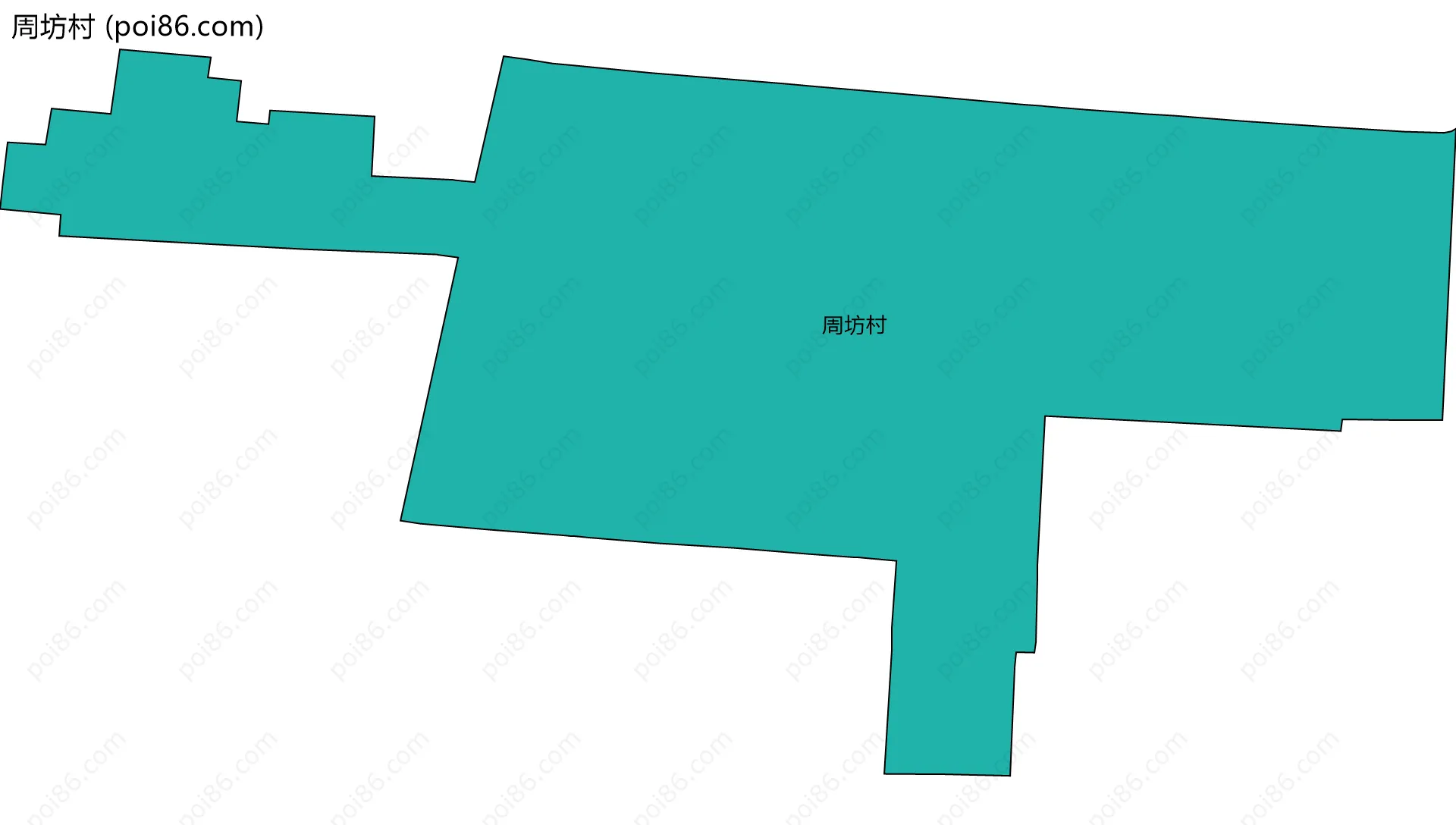 周坊村边界地图