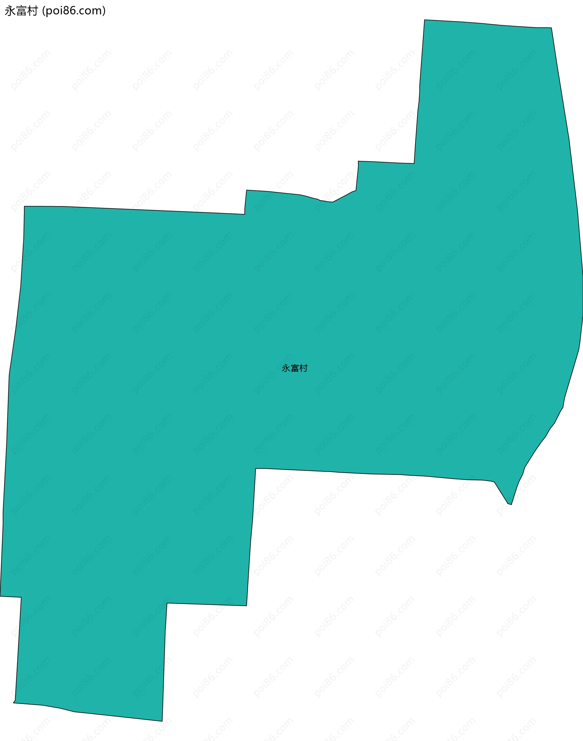 永富村边界地图