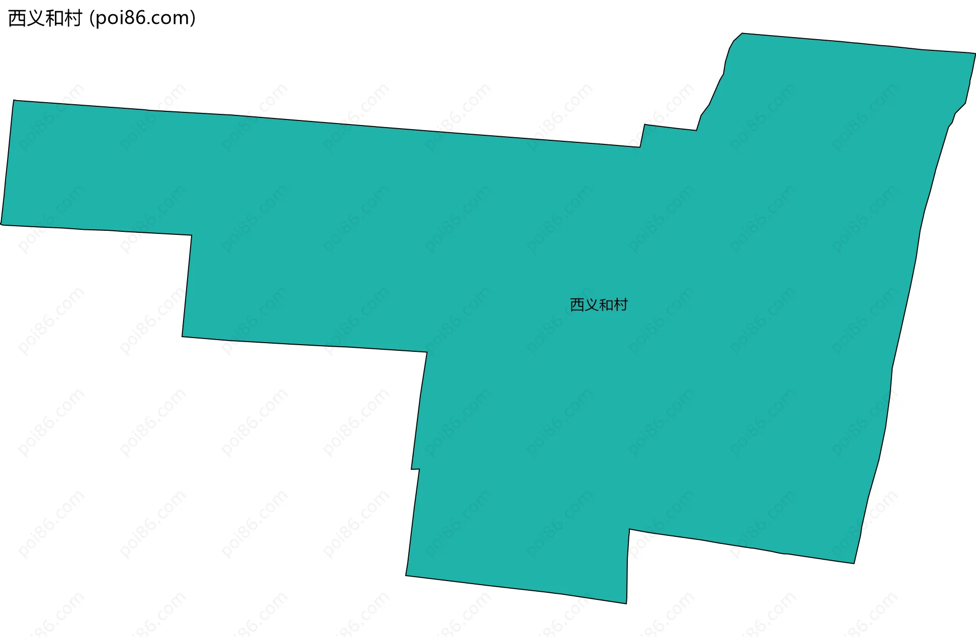 西义和村边界地图