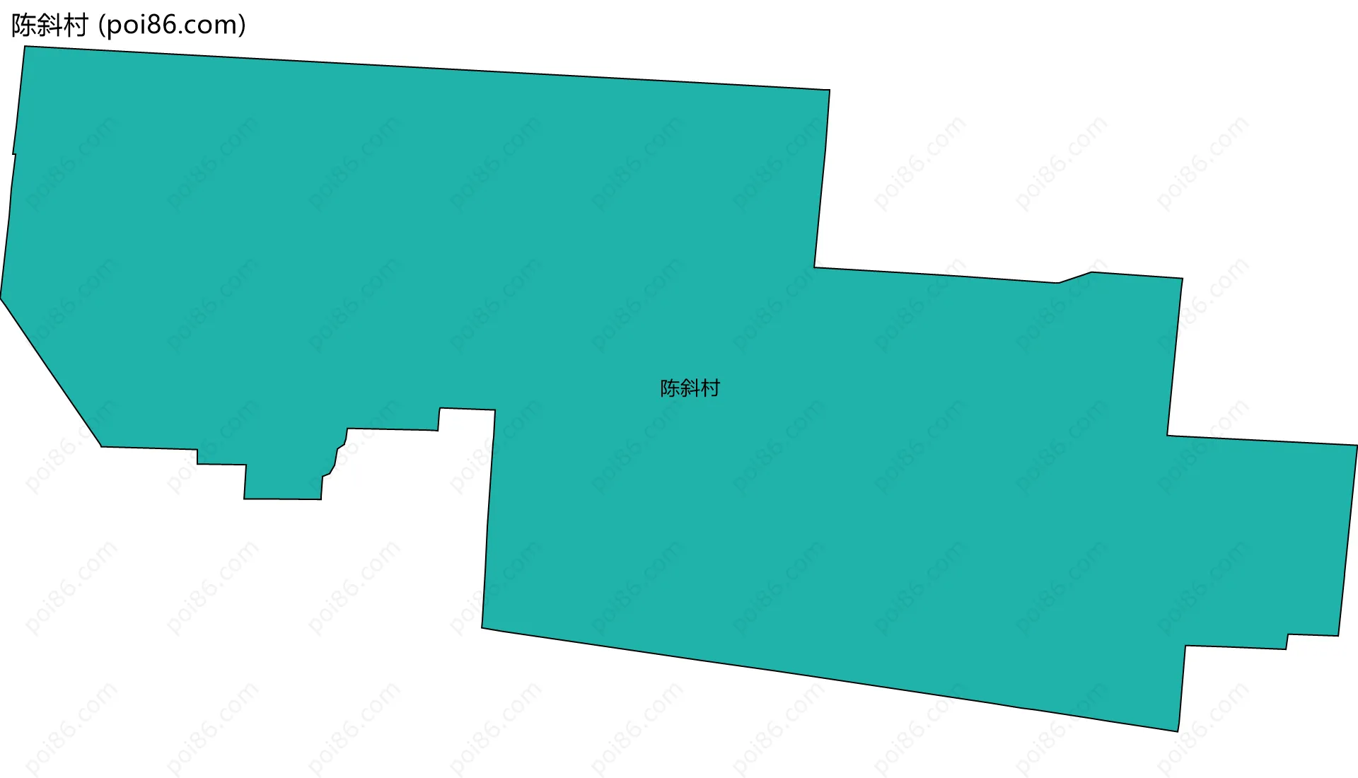 陈斜村边界地图