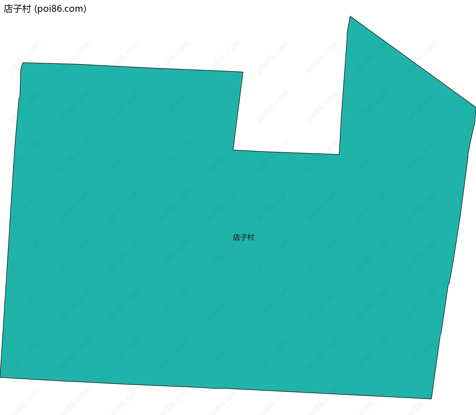 店子村边界地图