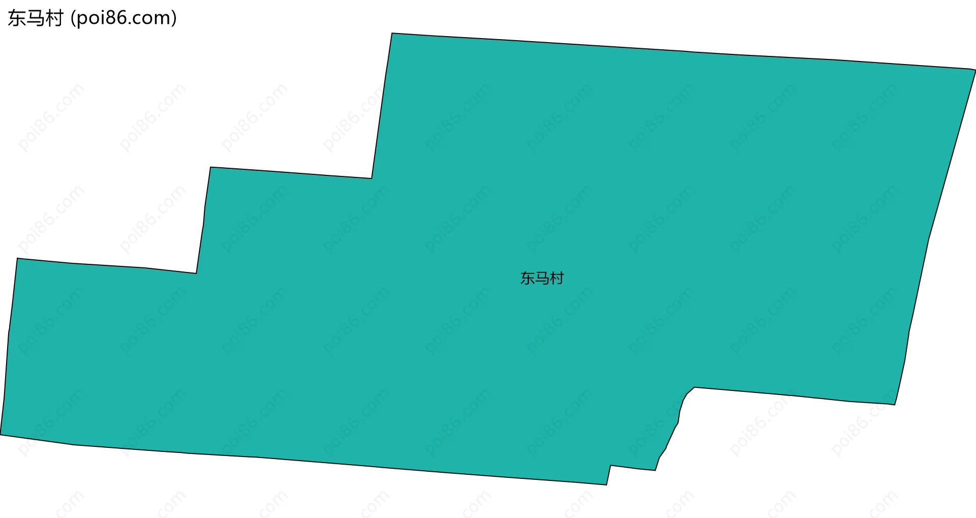 东马村边界地图