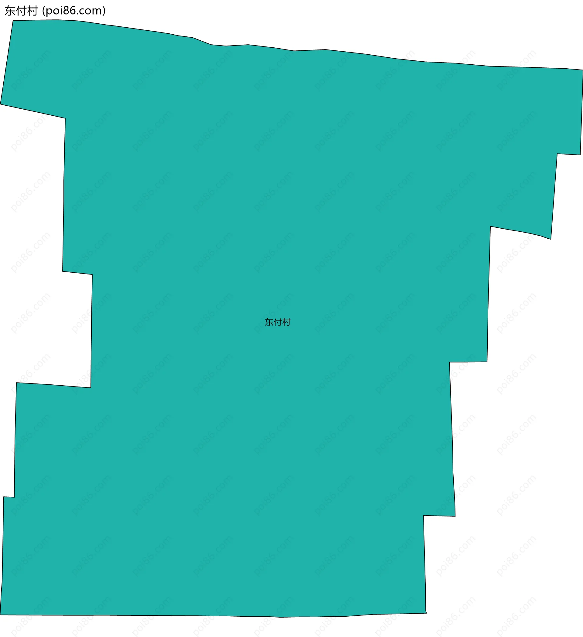 东付村边界地图