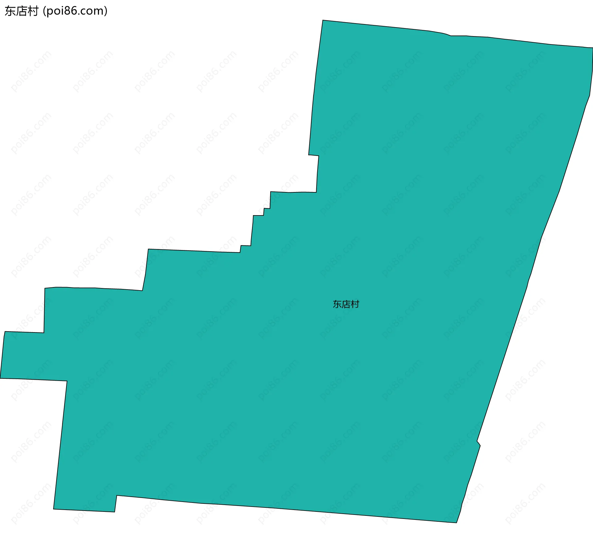 东店村边界地图