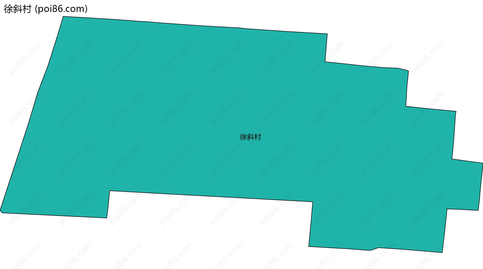 徐斜村边界地图