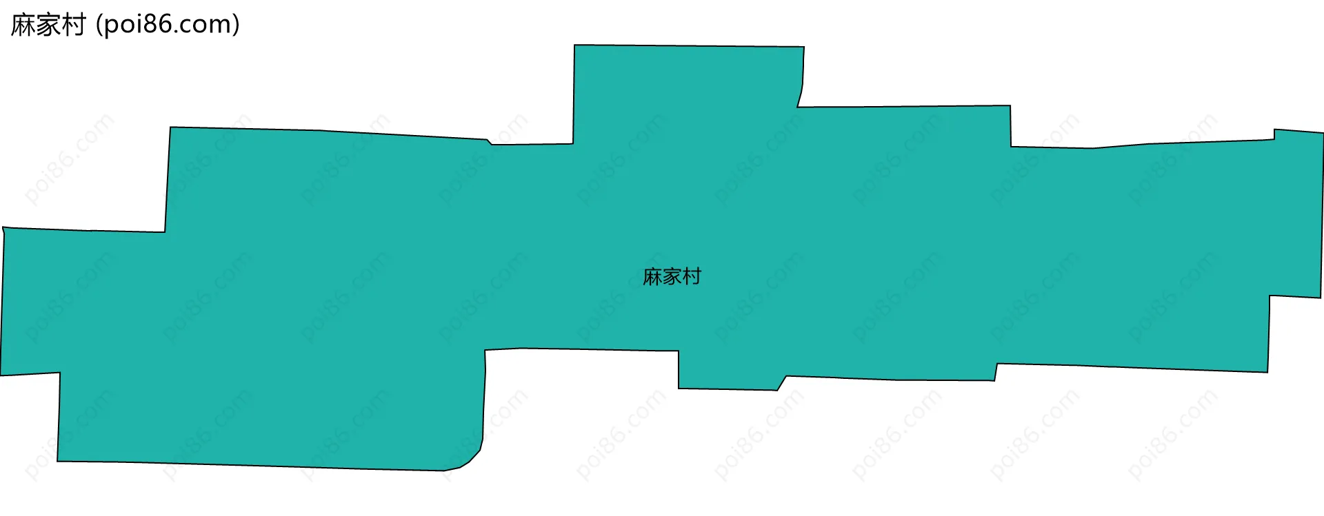 麻家村边界地图